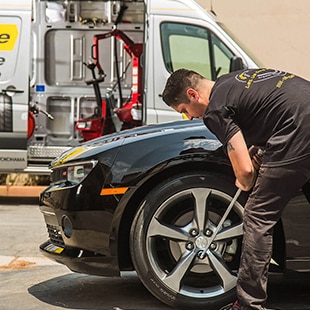 Installation in ASAP Tire Mobile Service's Specially-Equipped Trucks