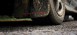 Dirt on a Vehicle and Rally Armor Mud Flap