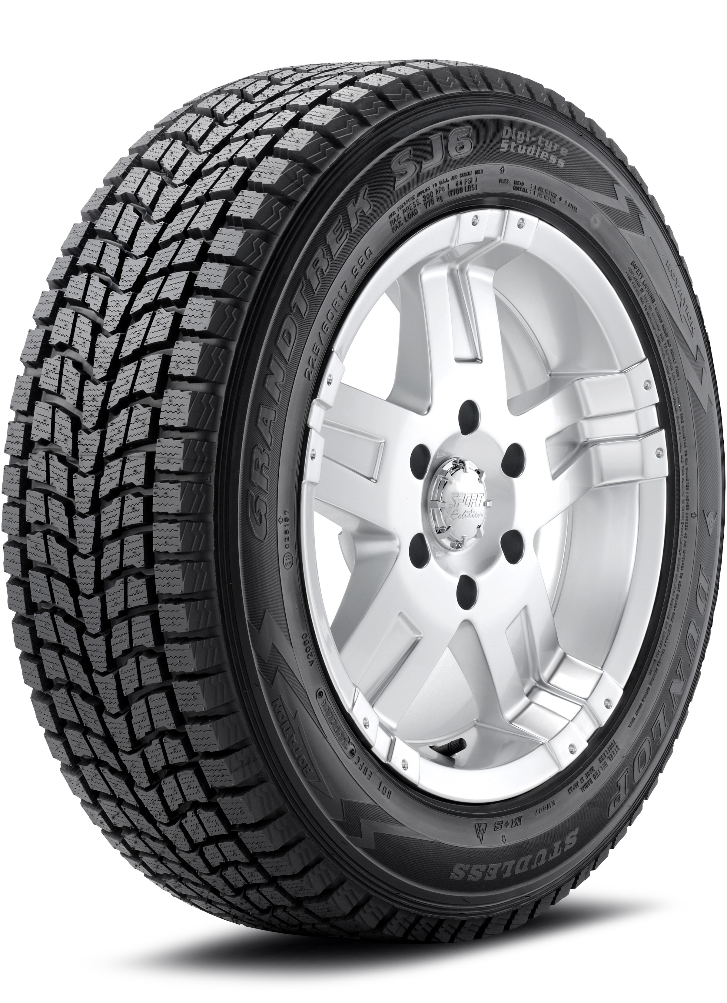 Dunlop Grandtrek SJ6 205/70-16 97Q Light Truck/SUV Studless Ice & Snow Truck Tire 290126541