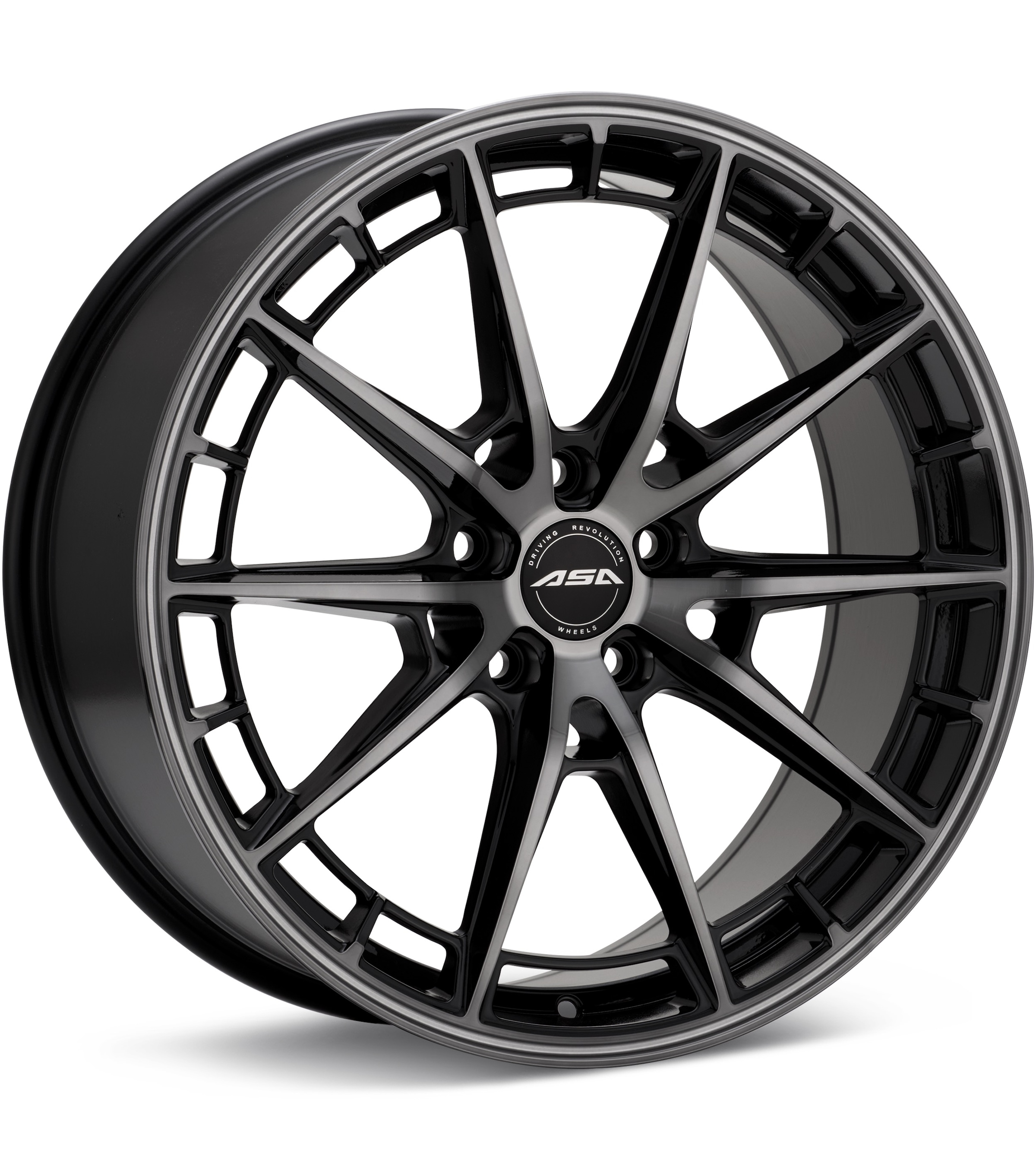 ASA GT19 Black Machined W/Dark Tint Wheels 18 In 18x8 +45 GT198811BMDT