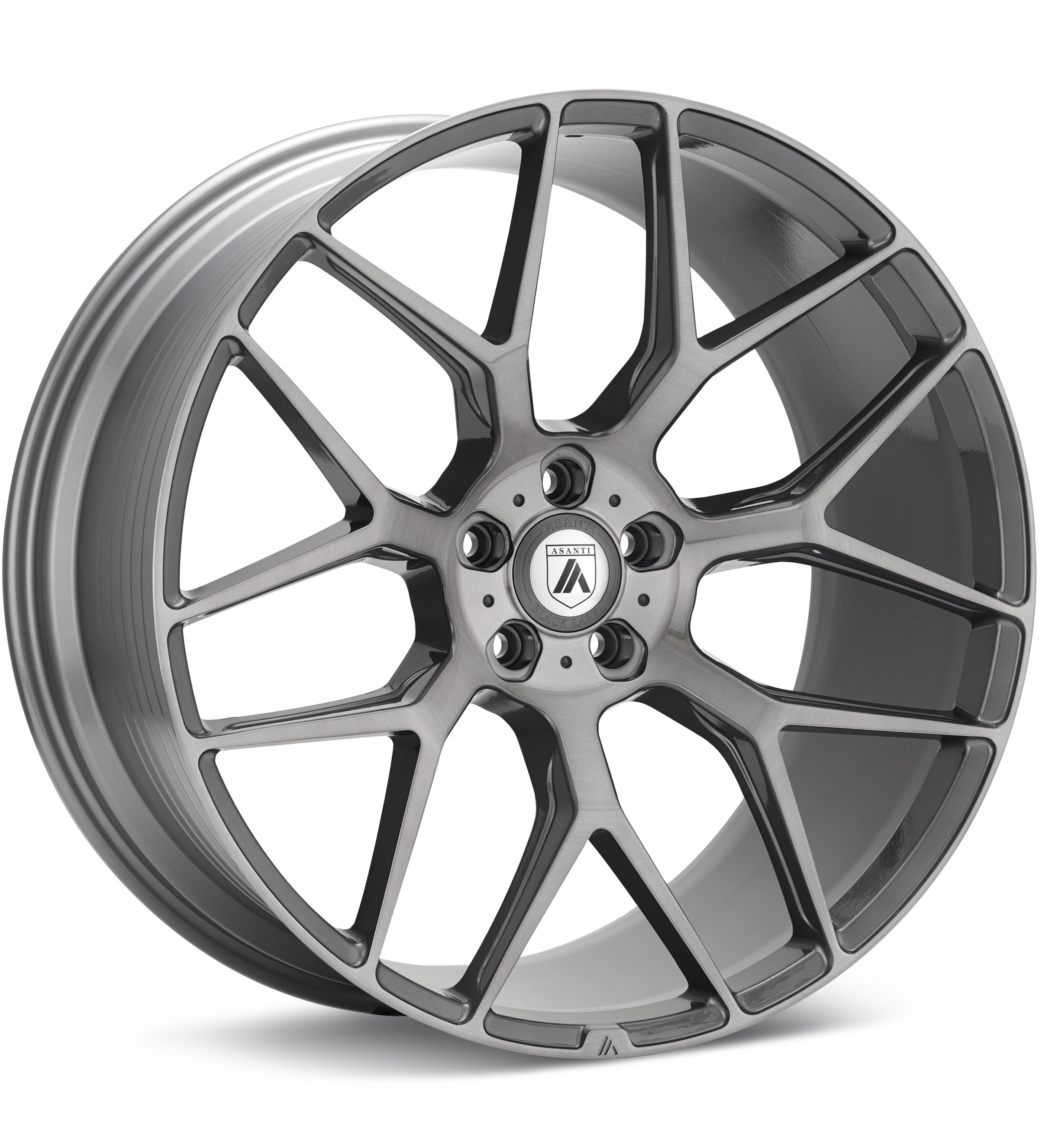 ASANTI Black Label ABL-27 Brushed Titanium Wheels 22 In 22x9 +32 ABL27-22905232TB