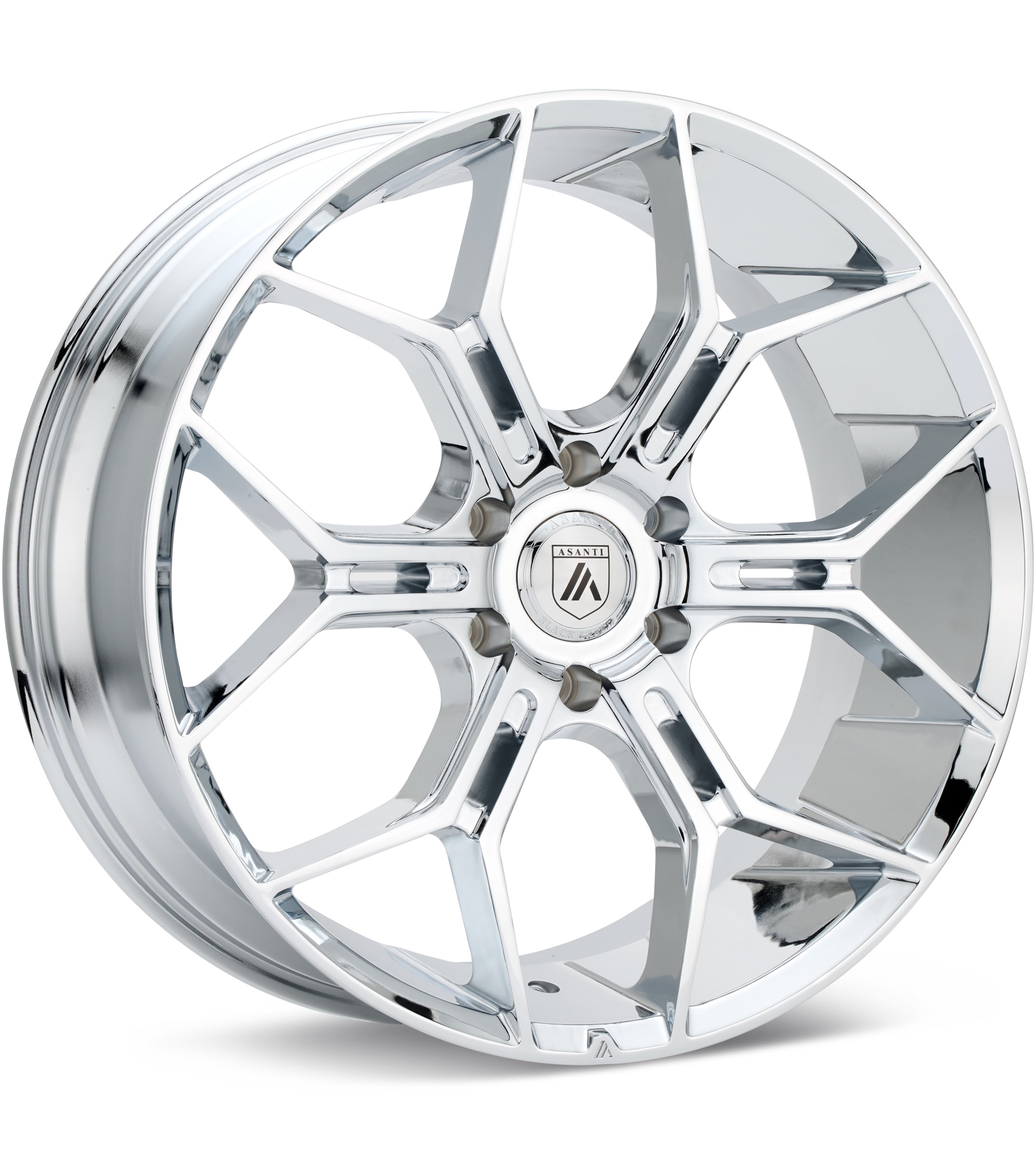 ASANTI Black Label ABL-38 Chrome Plated Wheels 22 In 22x9.5 +38 ABL38-22957738CH