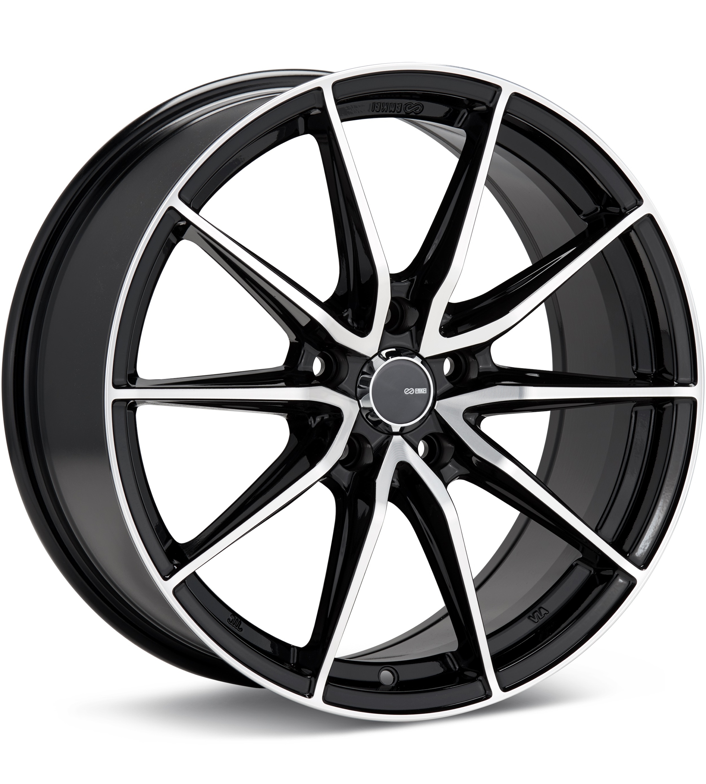 Enkei Performance Draco Machined W/Black Accent Wheels 17 In 17x7.5 45 509-775-6545BKM