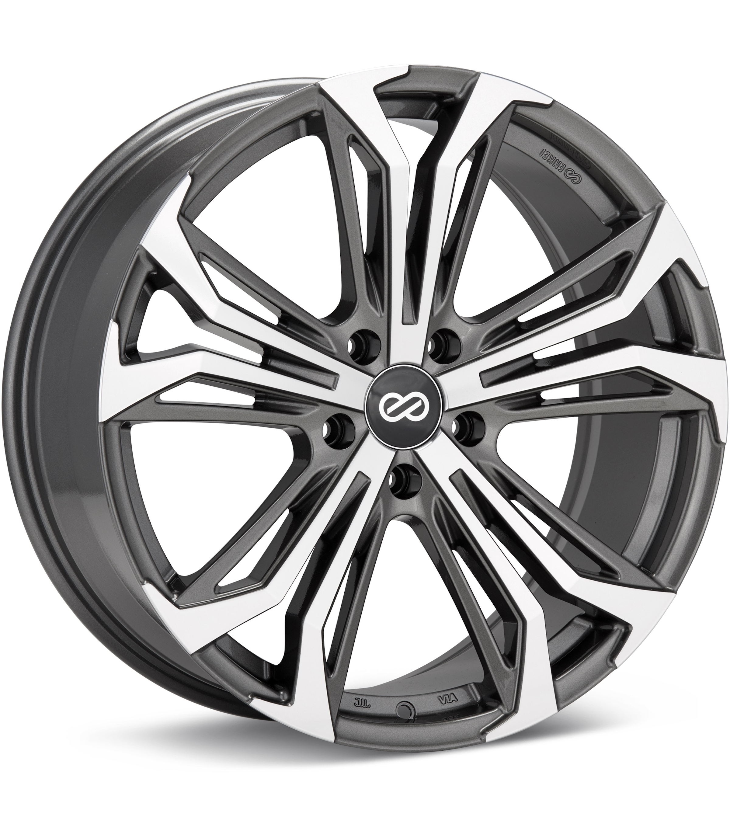 Enkei Performance Vortex 5 Machined W/Anthracite Accent Wheels 17 In 17x7.5 40 510-775-6540AM