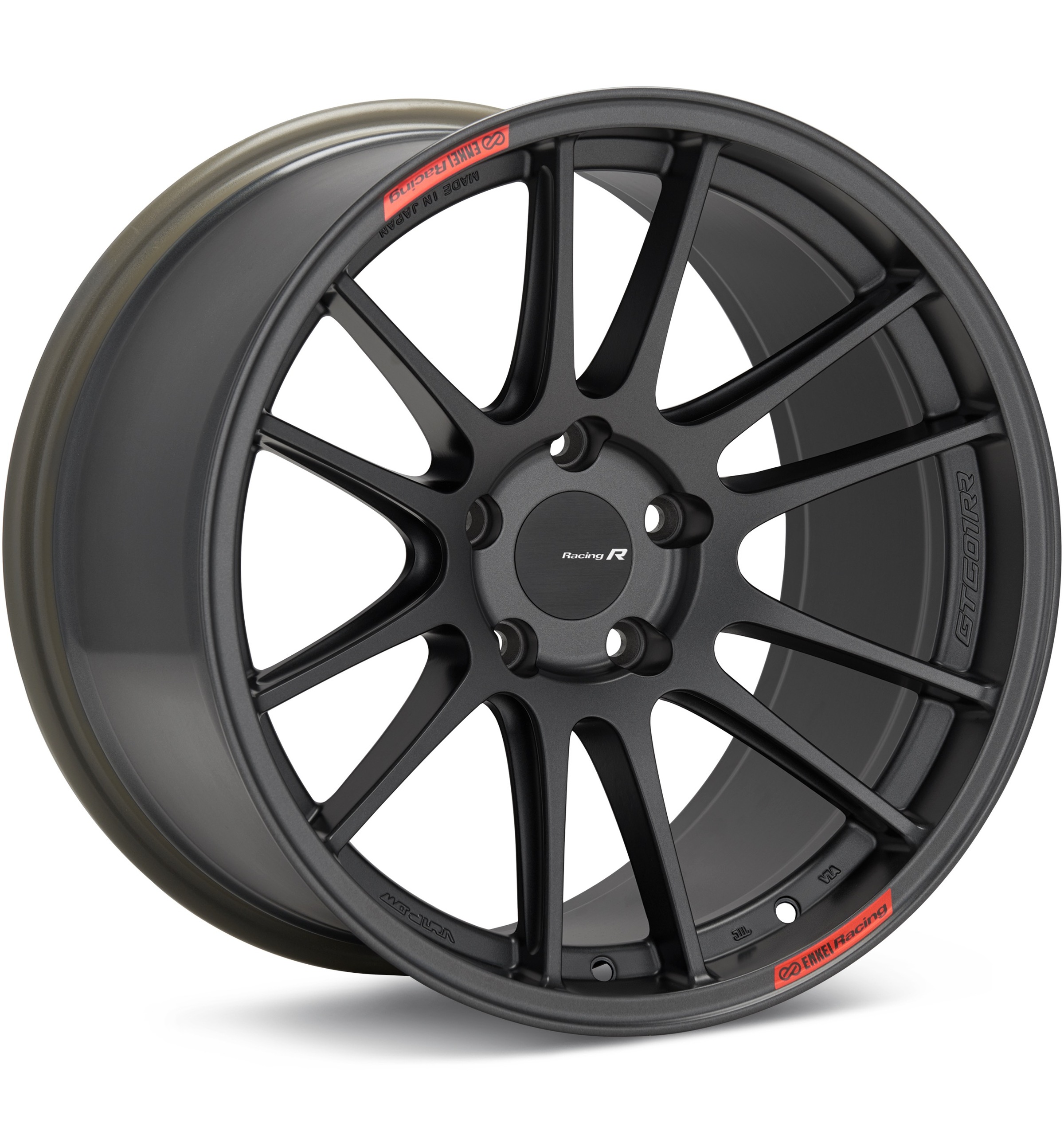 Enkei Racing GTC01RR Matte Dark Gunmetallic Wheels 18 In 18x9.5 35 504-895-6535GM