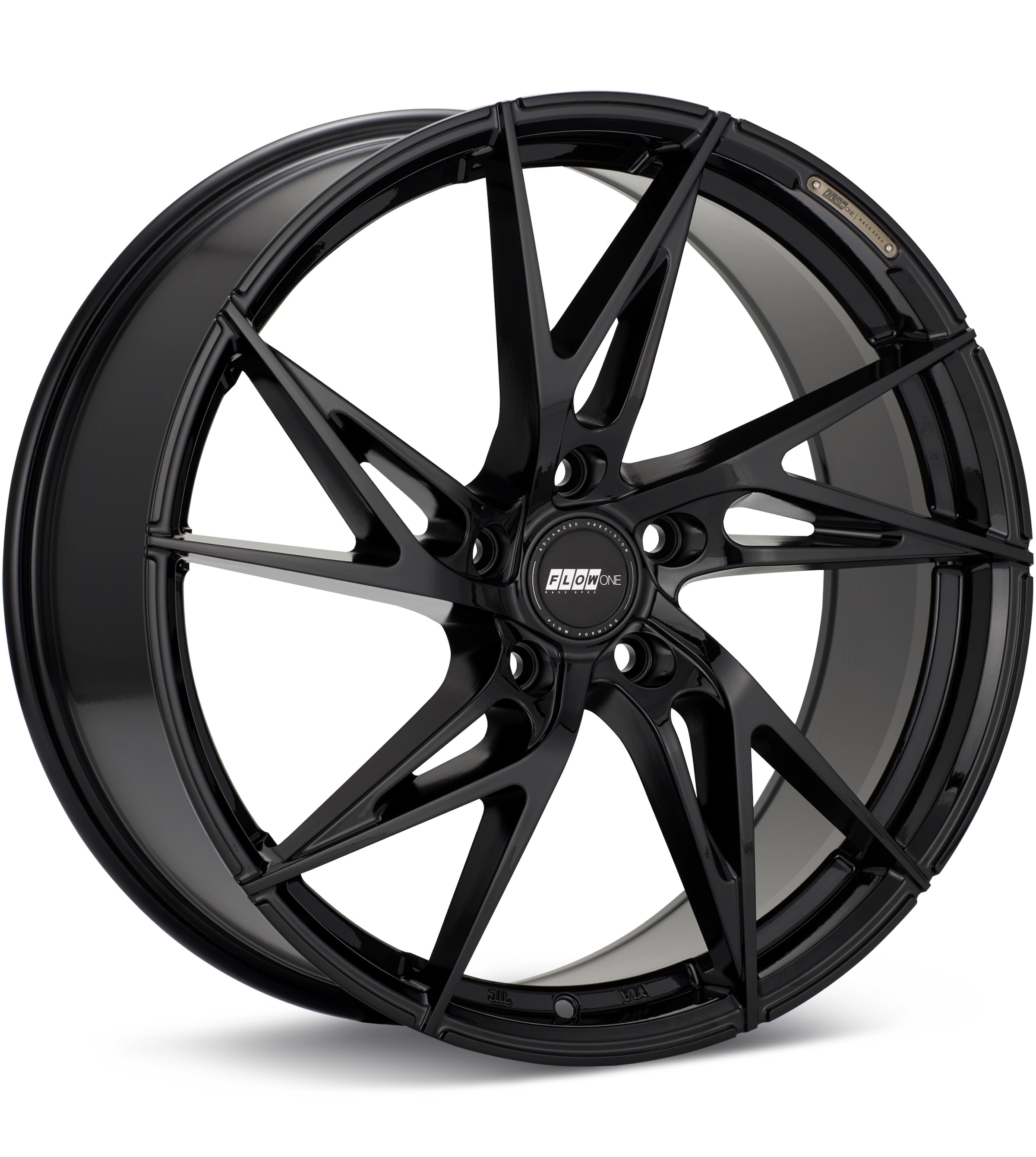 FLOW ONE Race Spec F8 Gloss Black Wheels 18 In 18x8 +45 F888001GB