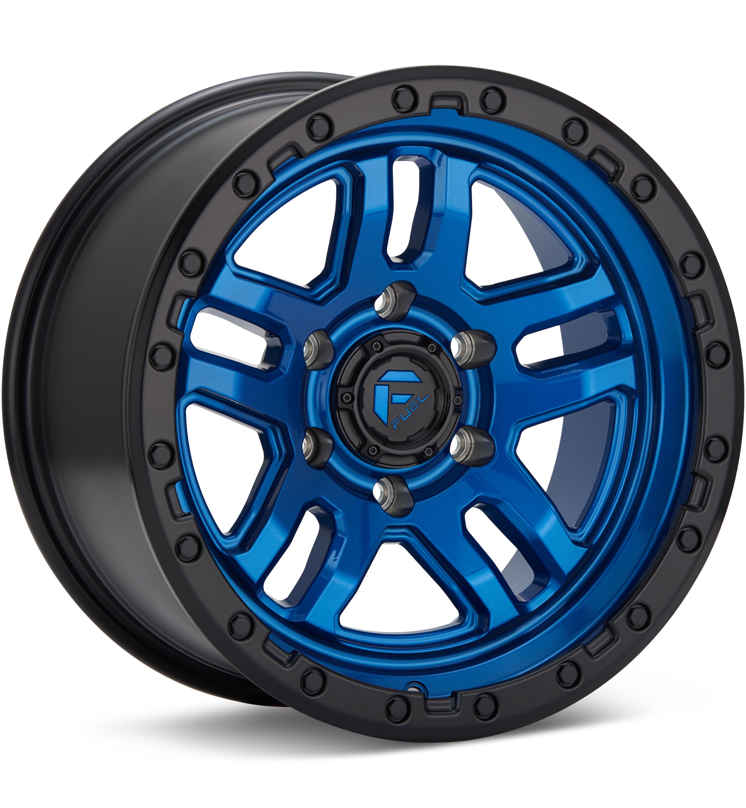 Fuel Off-Road Ammo Blue W/Black Lip Wheels 17 In 17x9 -12 D79017908445