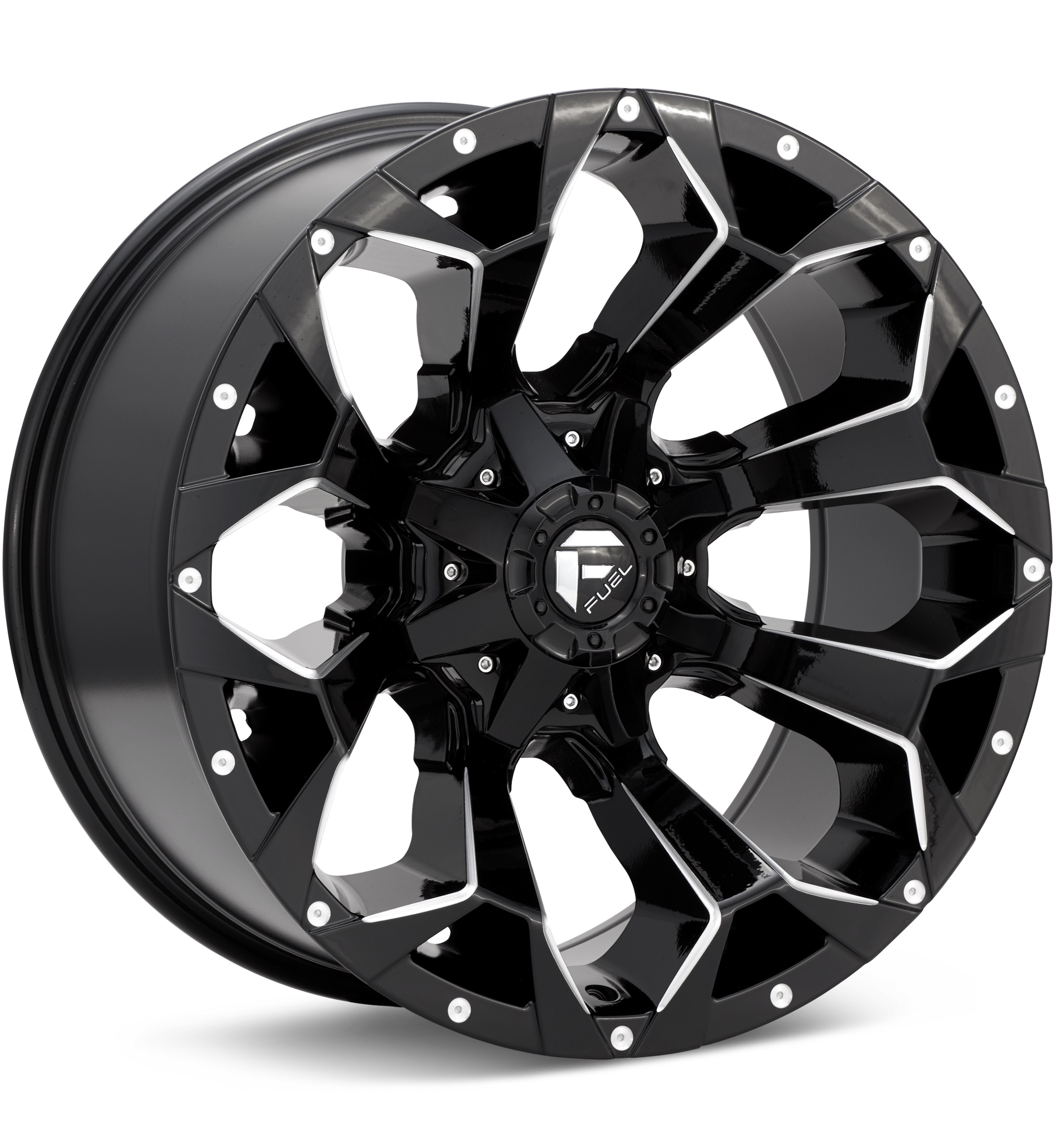 Fuel Off-Road Assault Gloss Black W/Milled Accent Wheels 20 In 20x10 -18 D57620008247