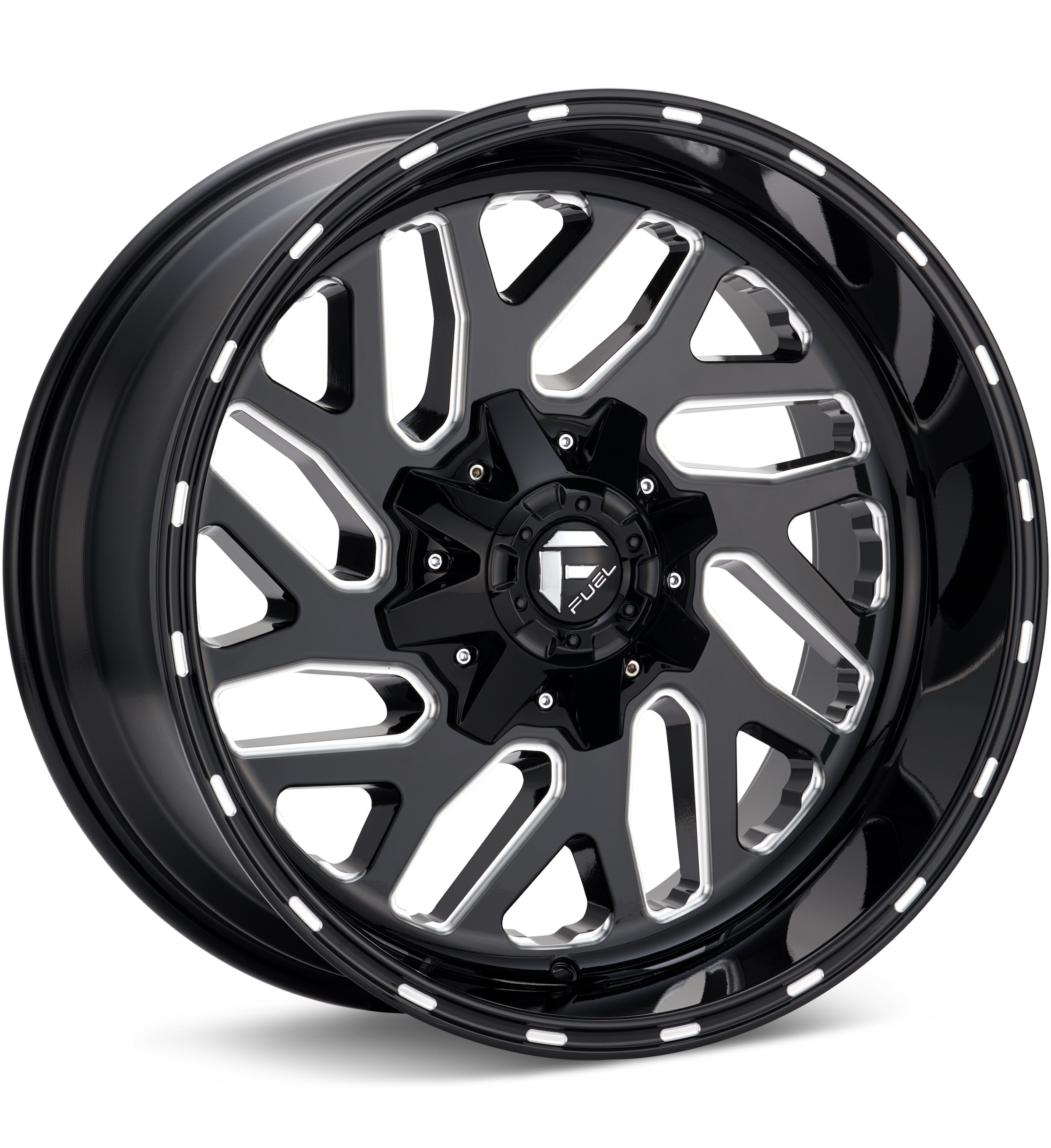 Fuel Off-Road Triton Gloss Black W/Milled Accent Wheels 22 In 22x10 -18 D58122001747