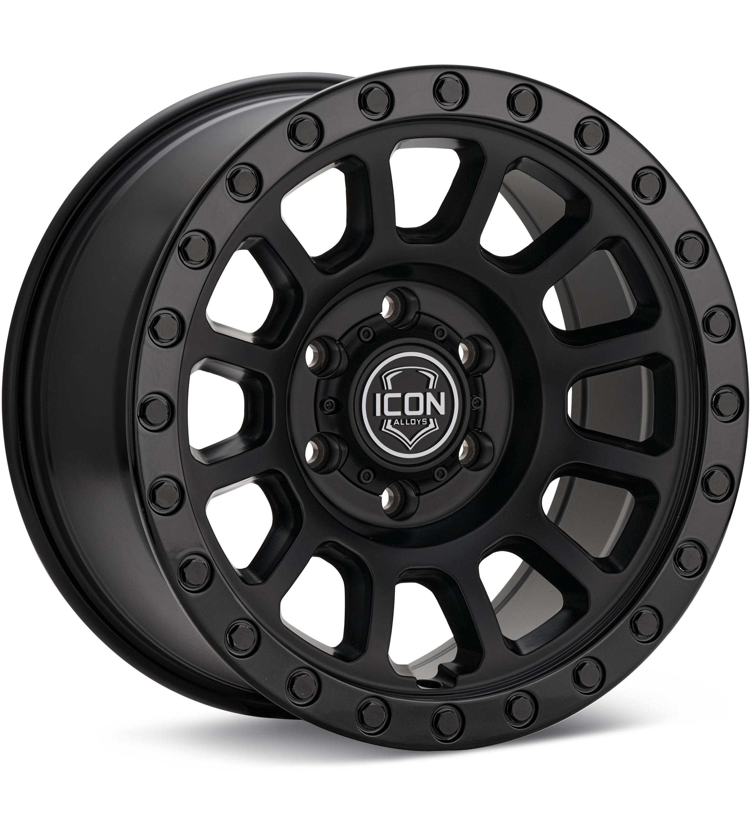 ICON Alloys Hulse Double Black Wheels 17 In 17x8.5 00 8017858647DB