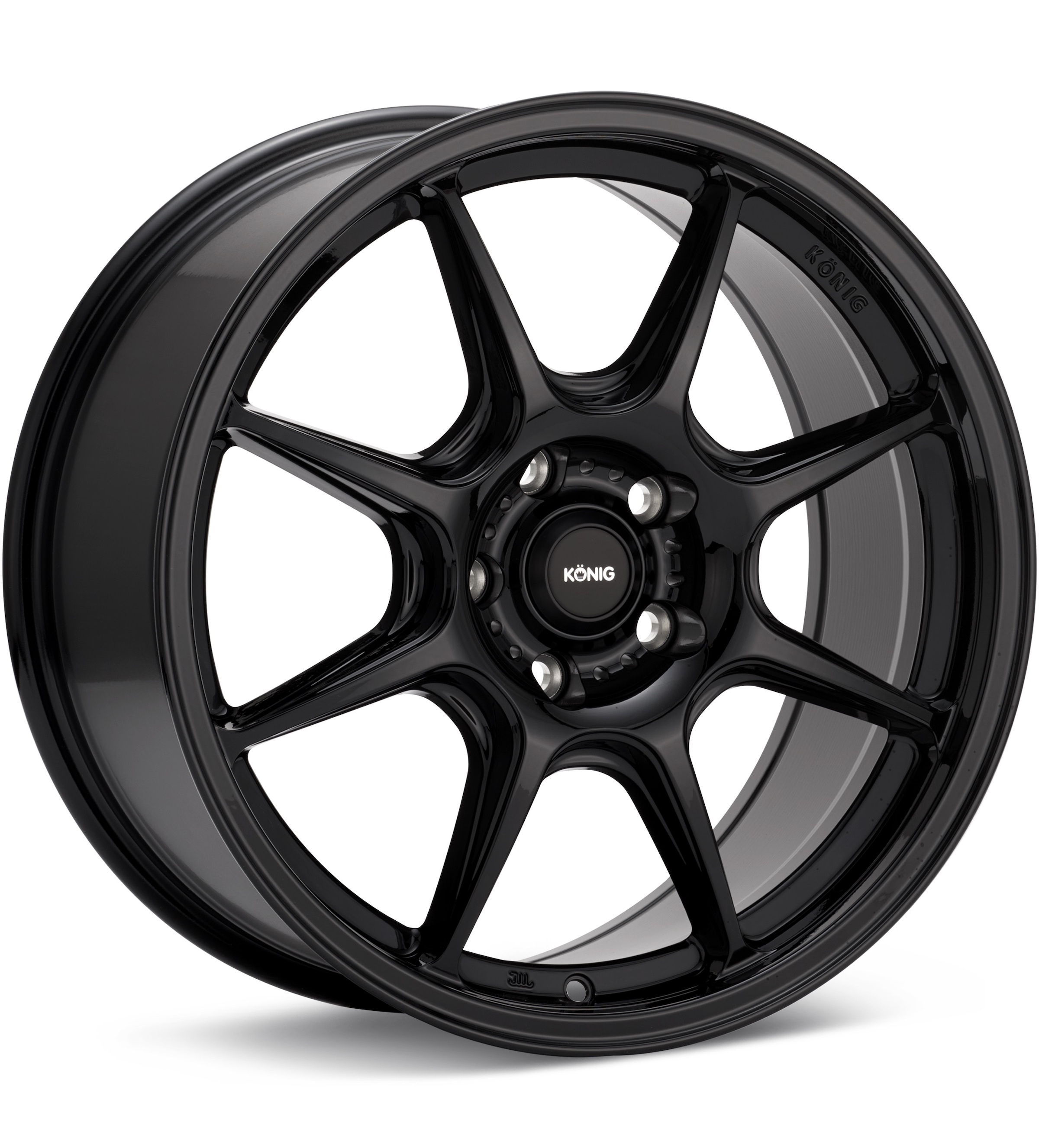 Konig Lockout Gloss Black Wheels 17 In 17x8 +38 LK87510385