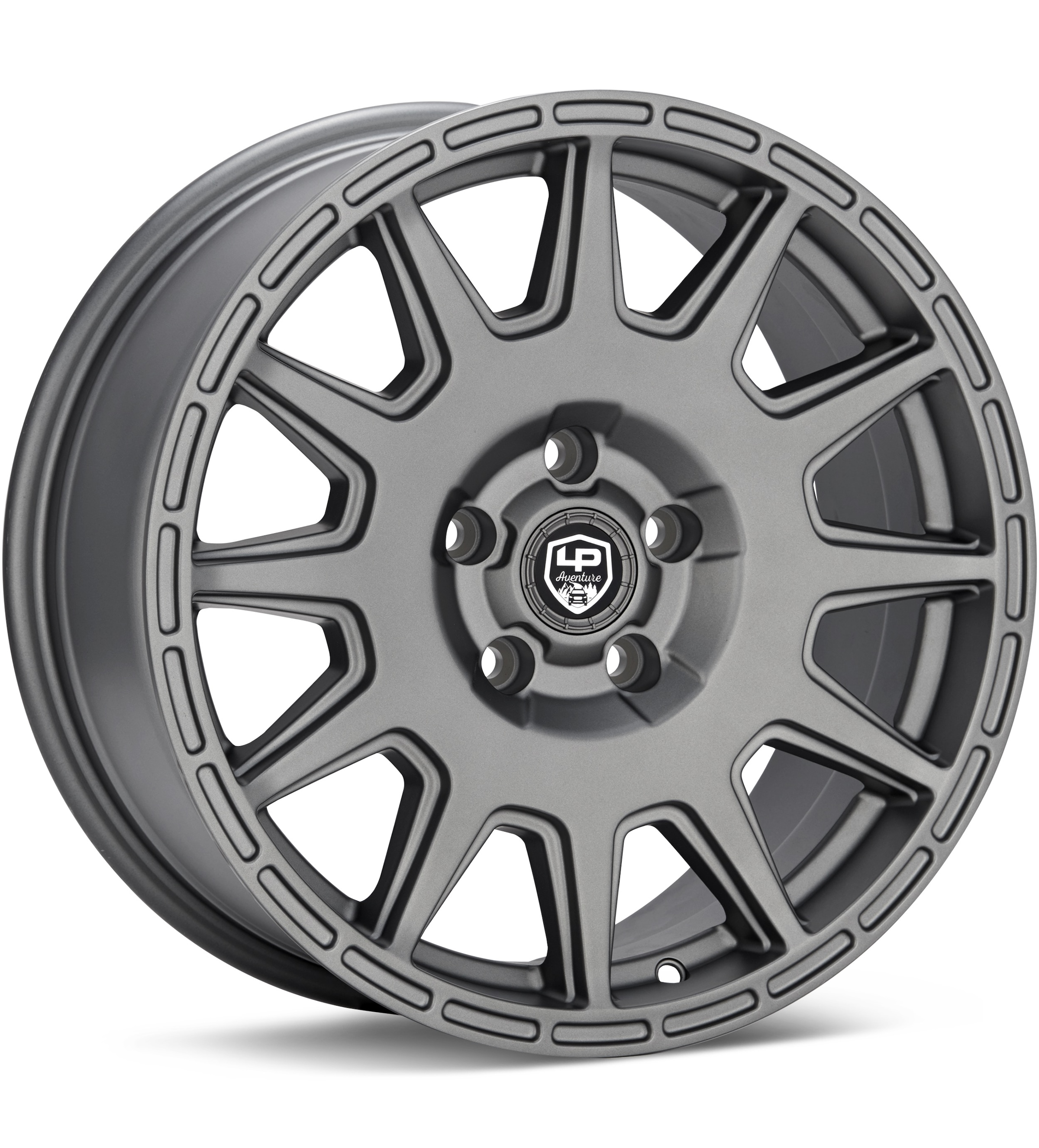 LP Aventure LP1-20 Matte Grey Wheels 17 In 17x7.5 +20 LP11775510020MG