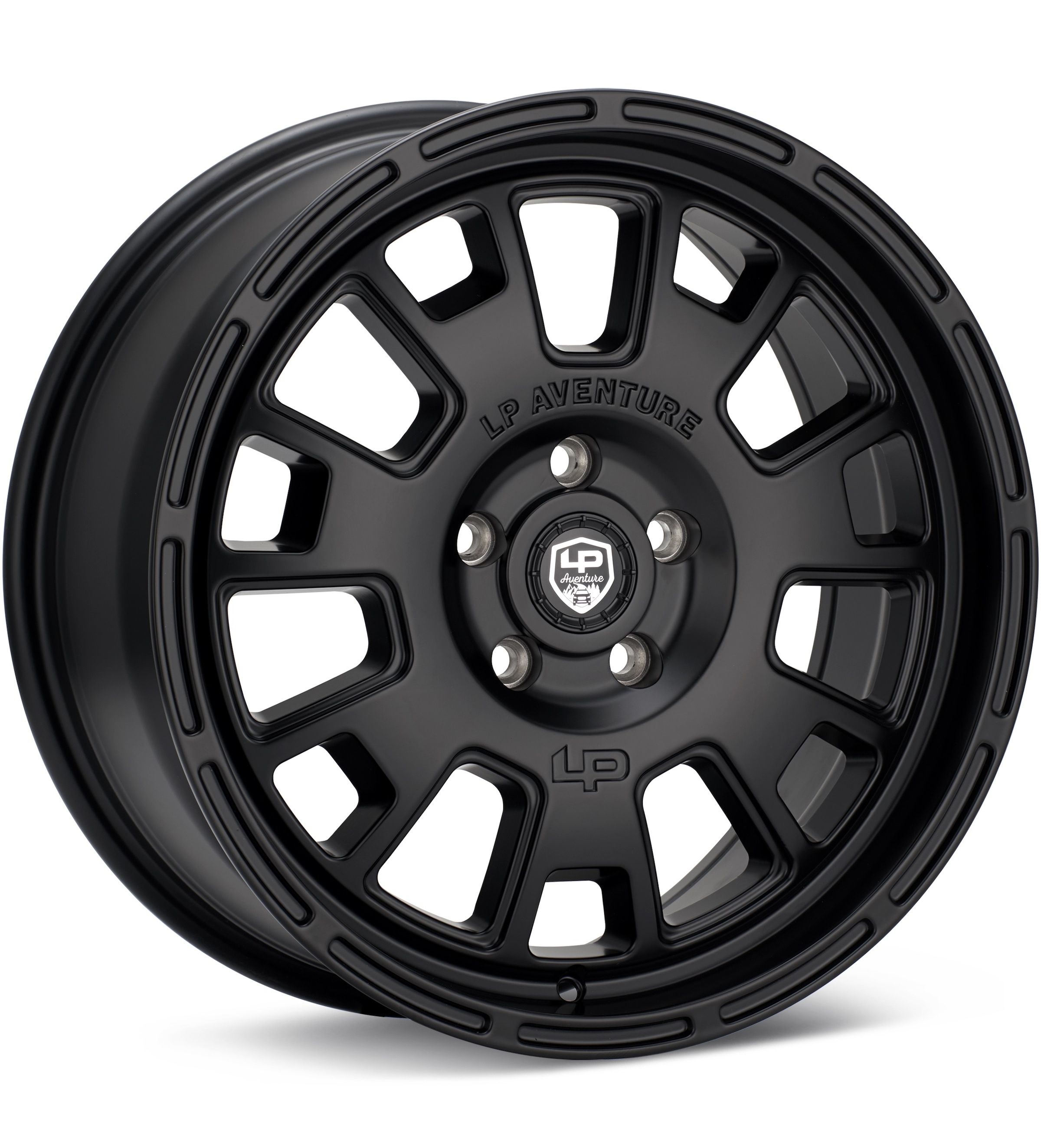 LP Aventure LP7 Black Wheels 17 In 17x8 +45 LP7178510045MB