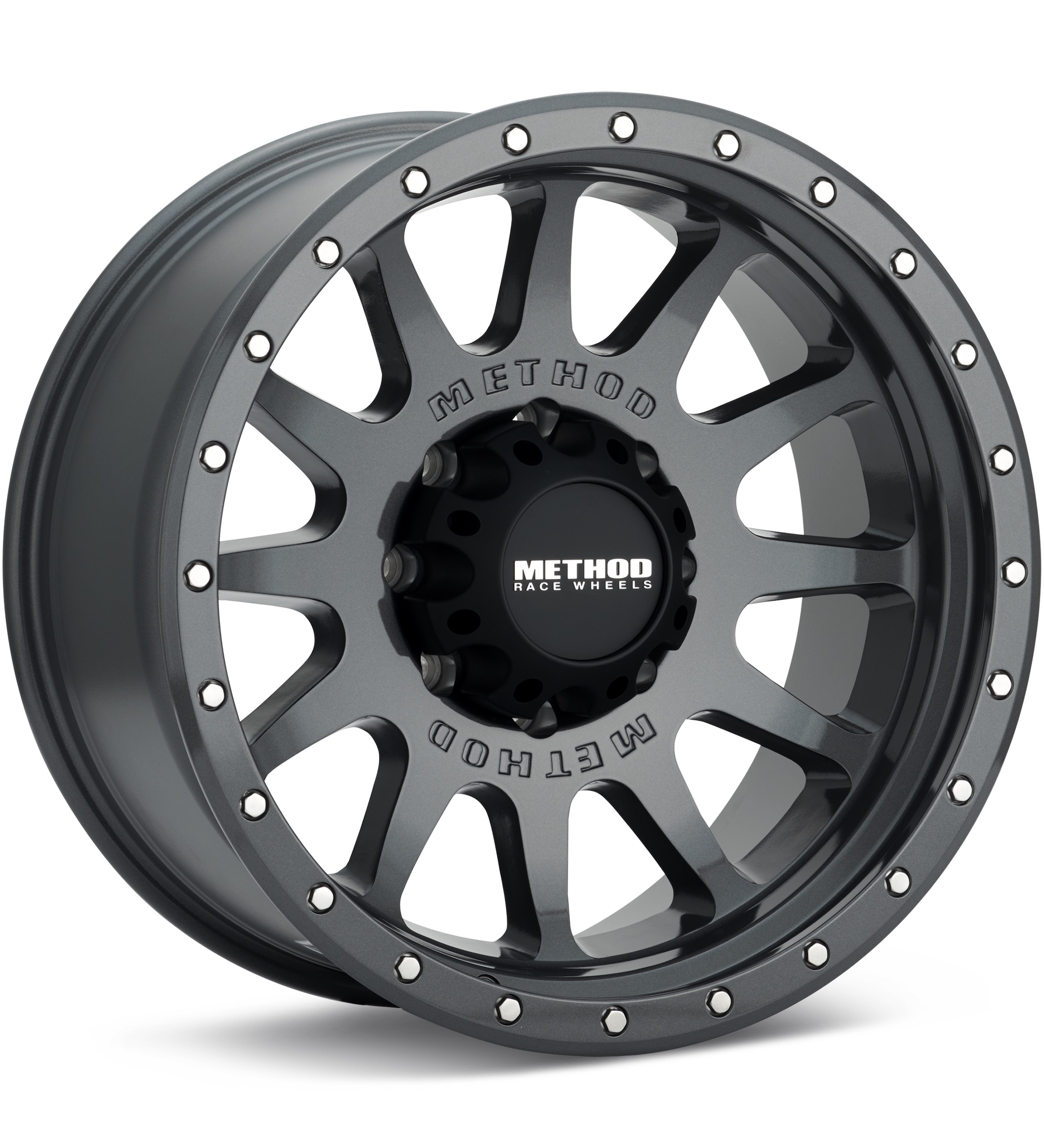 Method MR605 NV 8-Lug Gloss Titanium Wheels 20 In 20x10 -24 MR60521080824N