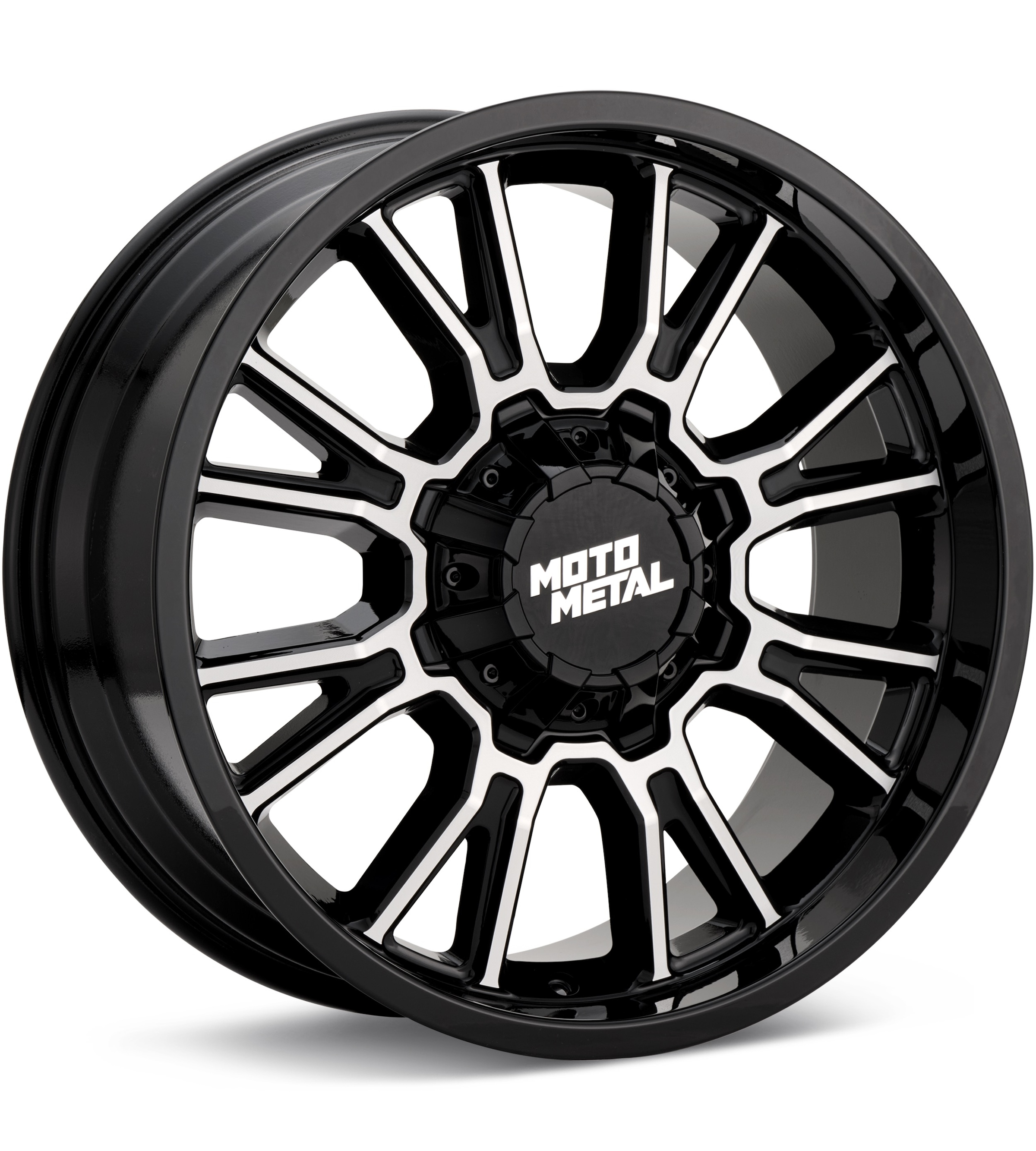 MOTO METAL MO810 Legacy Gloss Black W/Milled Accent Wheels 18 In 18x9 +01 MO810BD18906701