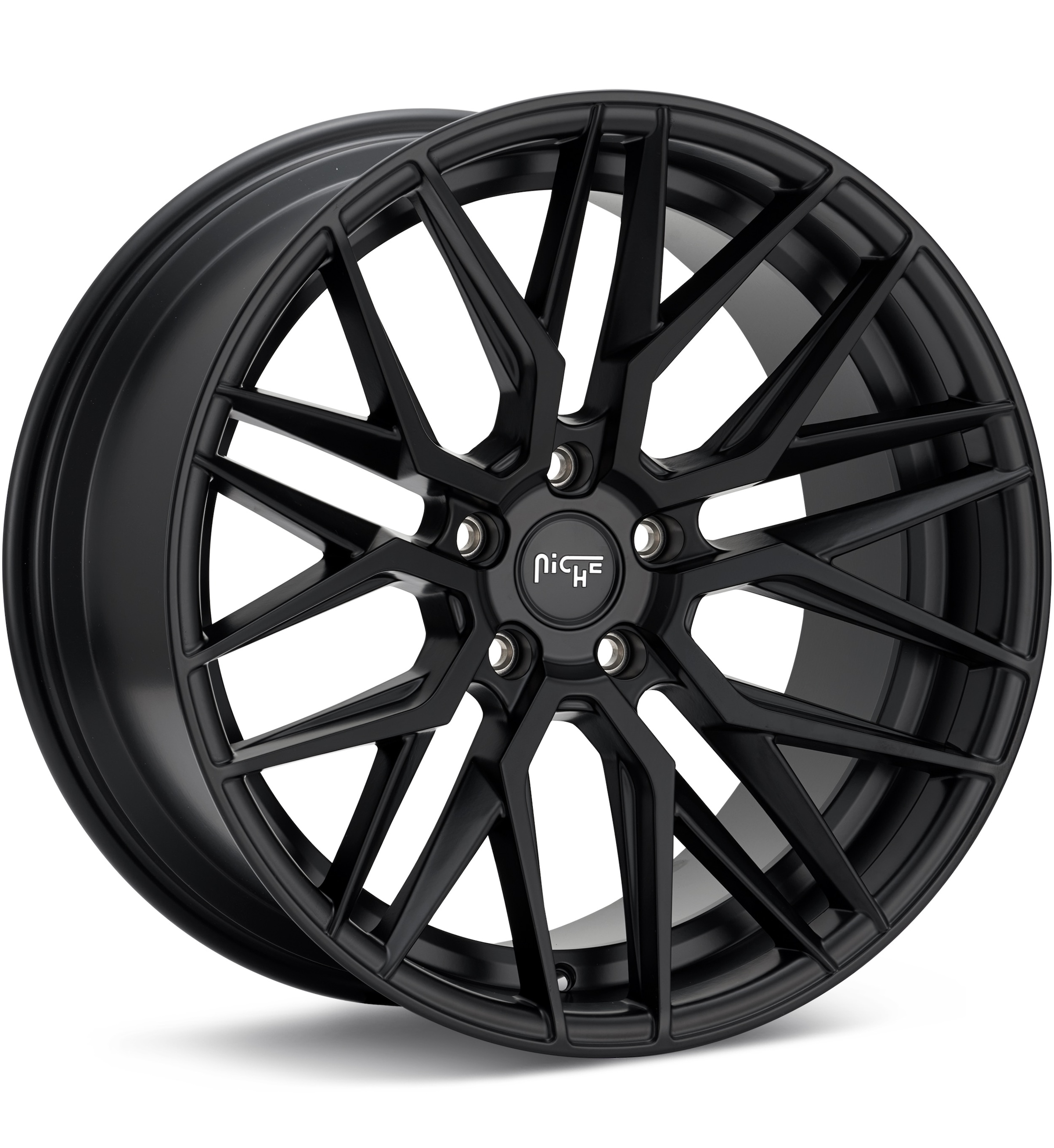 Niche Road Wheels Gamma Black Wheels 19 In 19x8.5 +35 M190198565+35