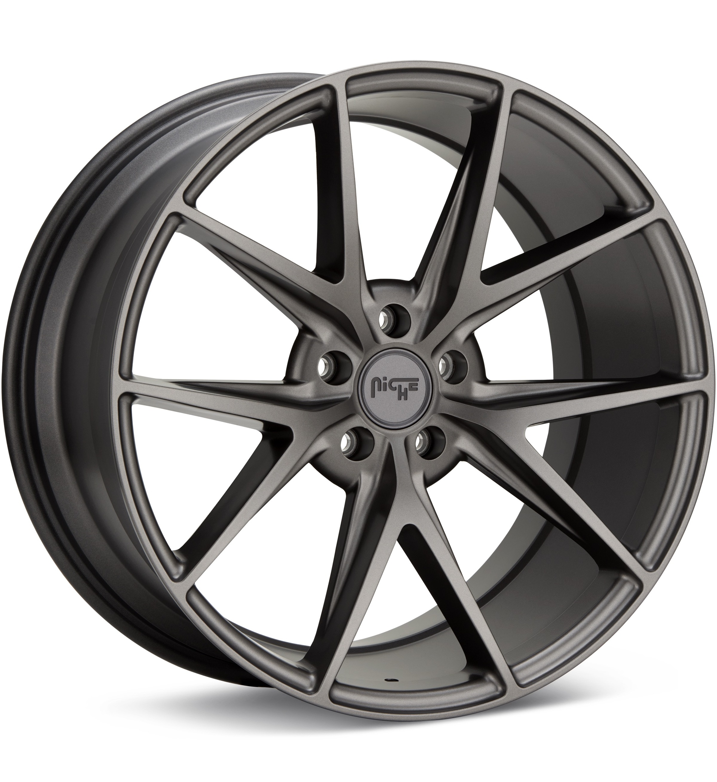 Niche Road Wheels Misano Matte Gunmetal Wheels 19 In 19x8.5 +35 M116198521+35