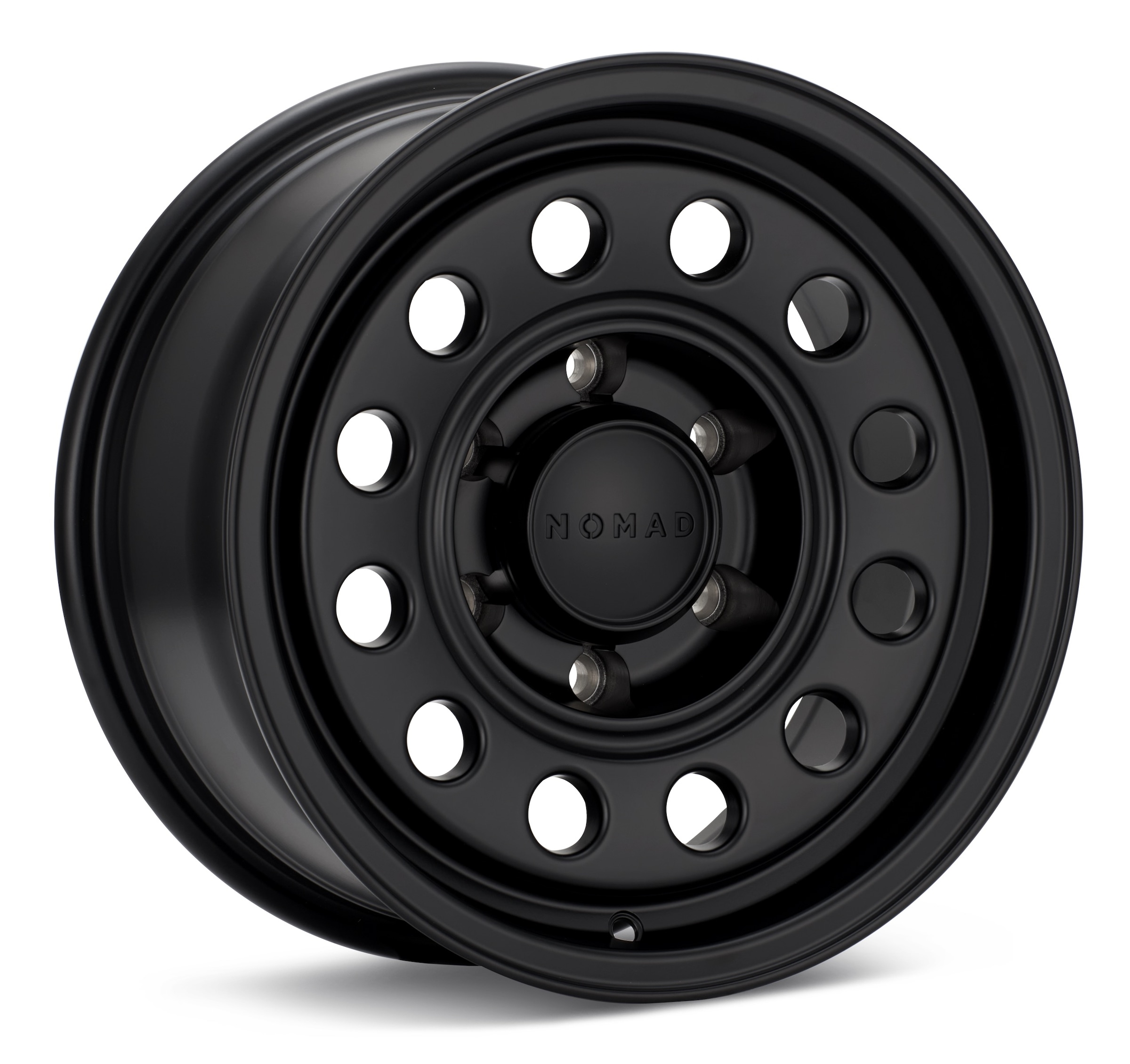 Nomad Convoy 15PT Satin Black Wheels 15 In 15x7 -10 N501SB-57055-10