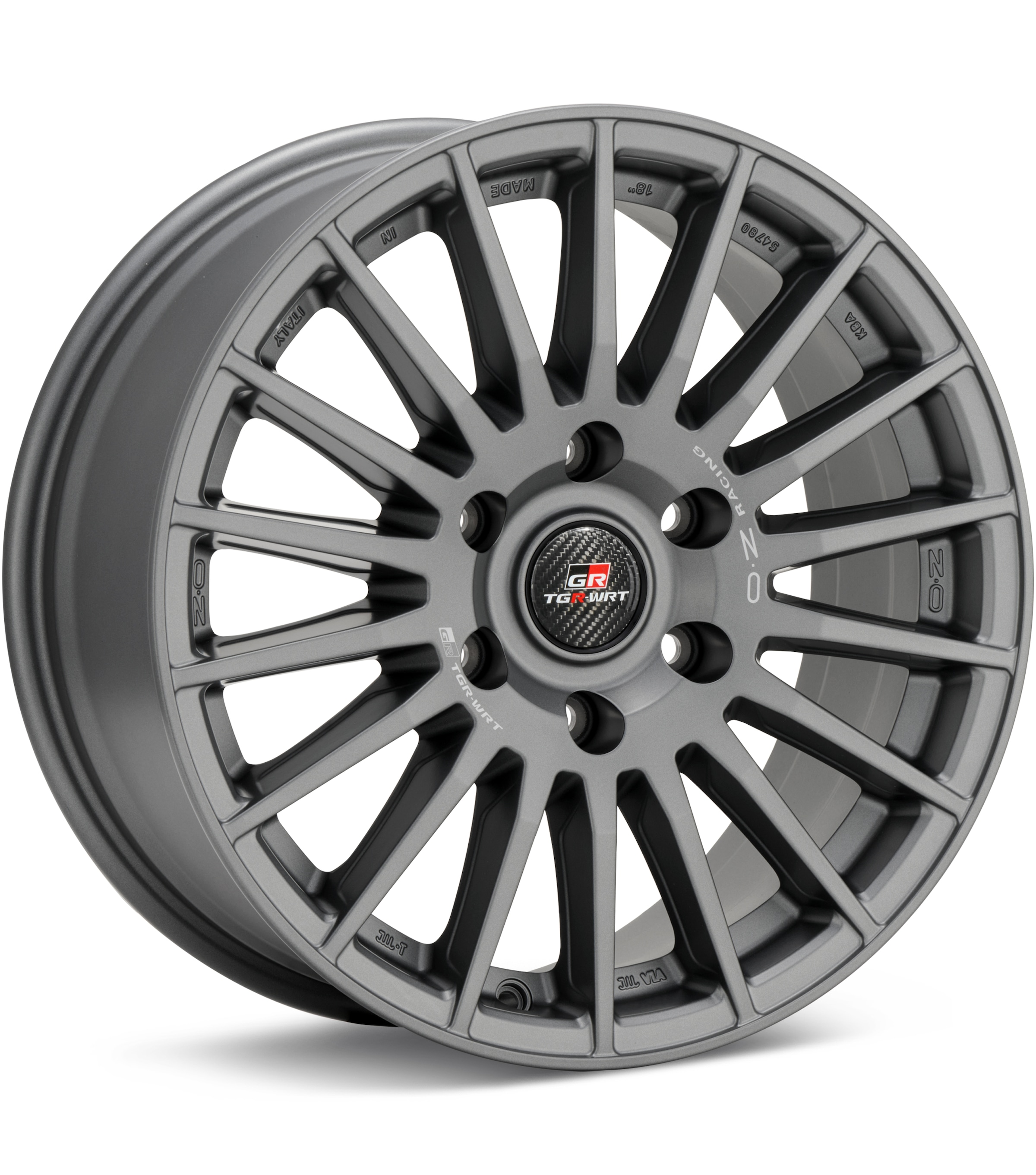 O.Z. Rally Desert TGR-WRT Matte Graphite Silver Wheels 18 In 18x8 +50 W01C73054TGRRM