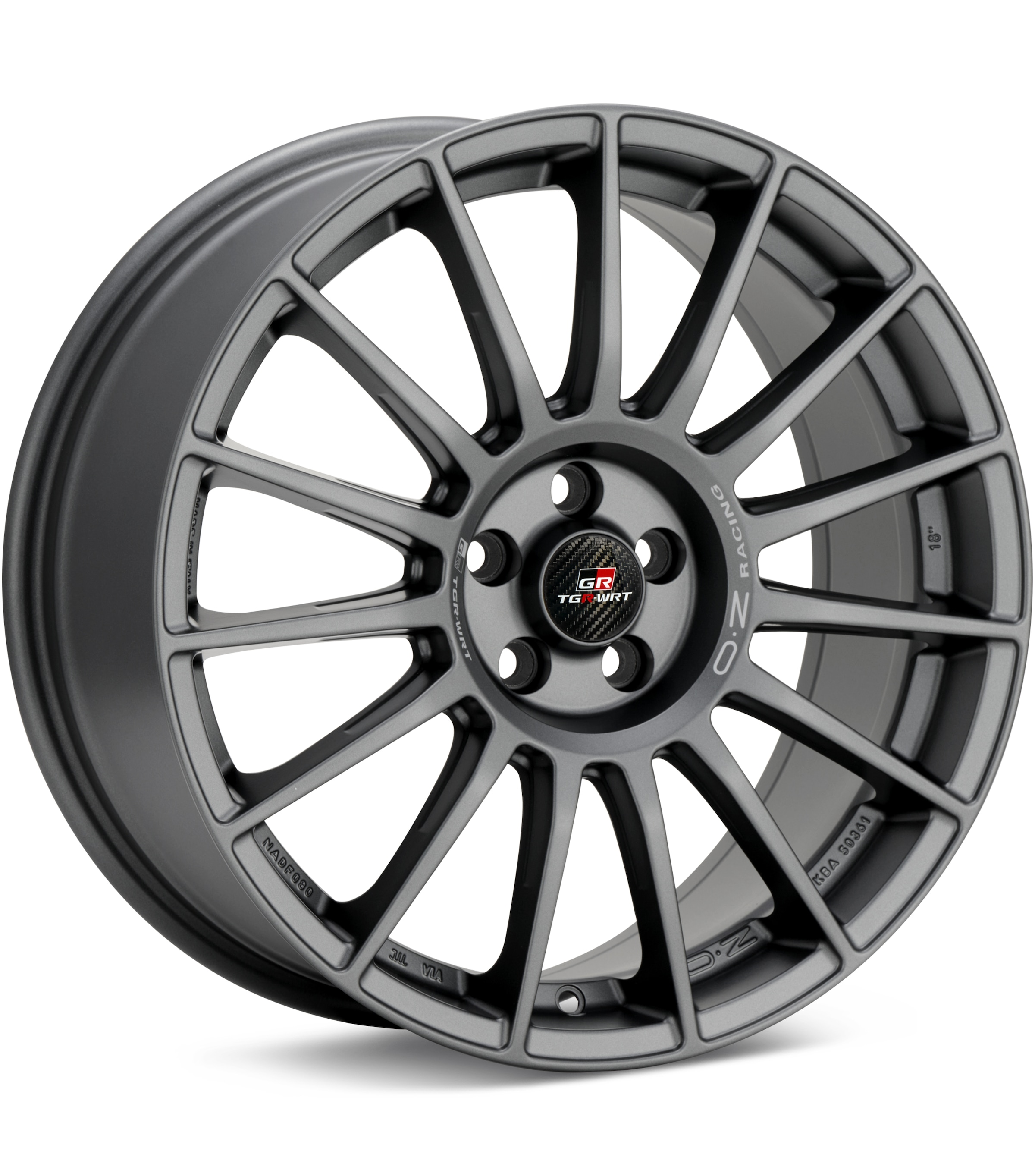 O.Z. Superturismo TGR-WRT Matte Graphite Silver Wheels 17 In 17x7.5 +44 W01881207TGRRM