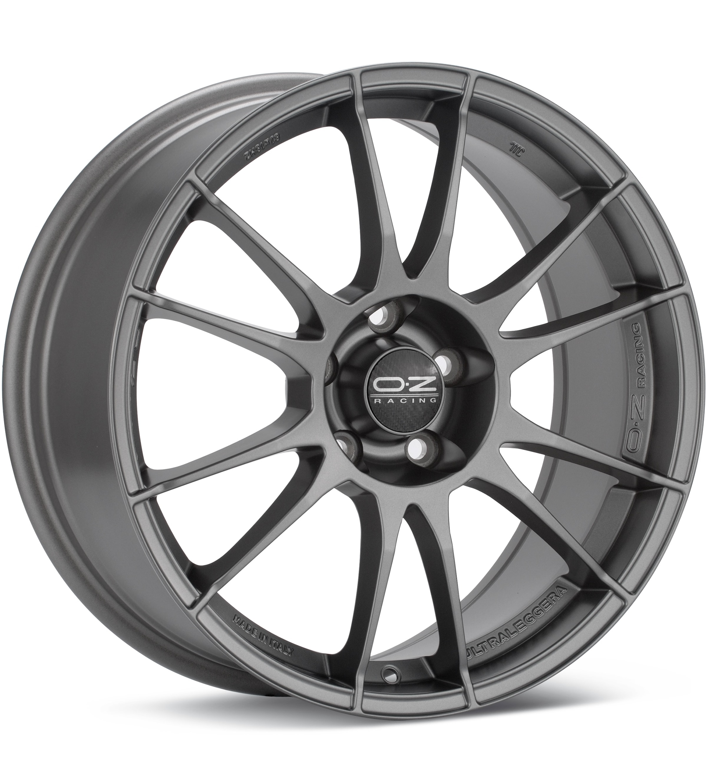 O.Z. Ultraleggera Matte Graphite Silver Wheels 18 In 18x8 45 W0171220322