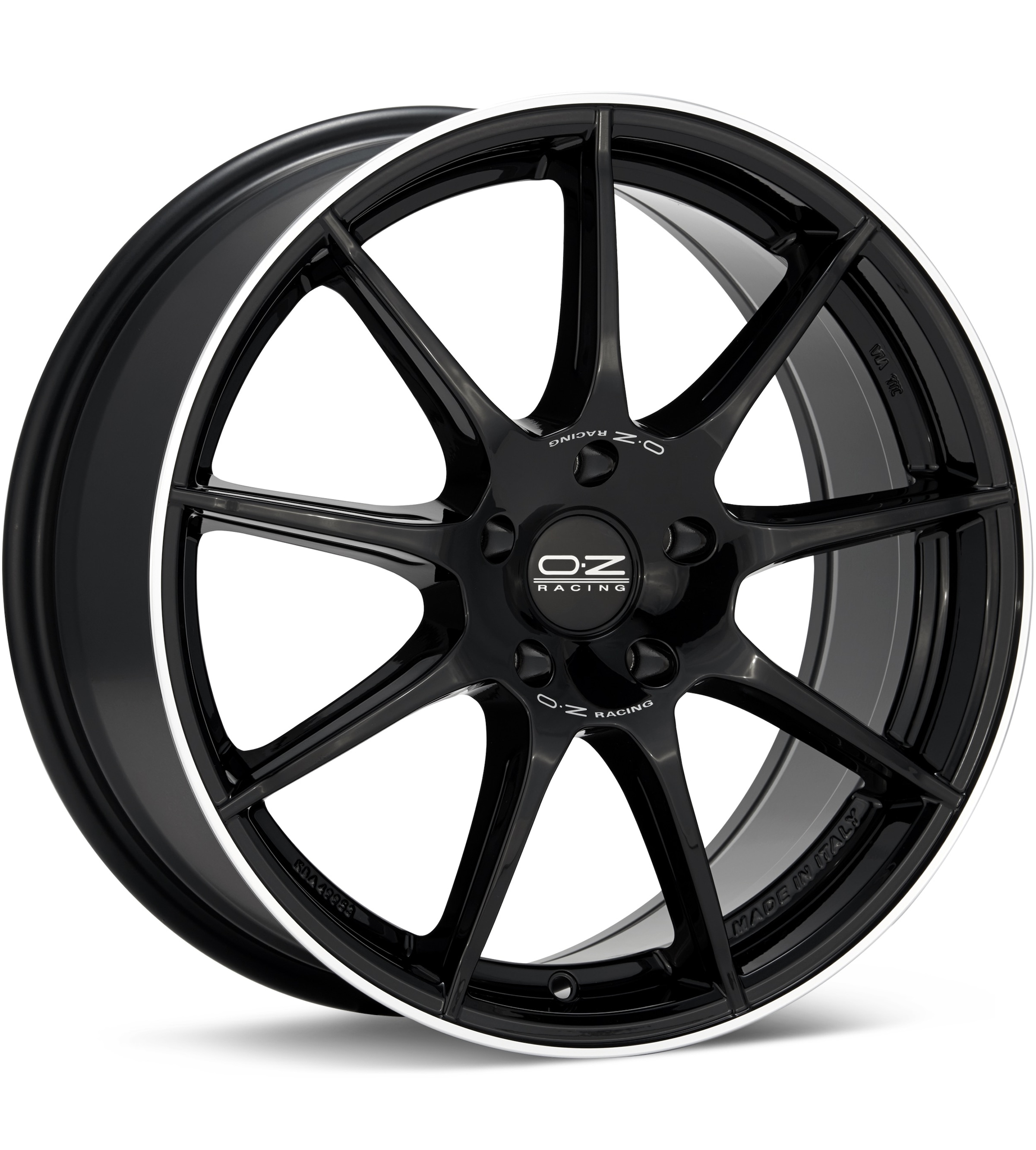 O.Z. Veloce GT Black W/Mach Lip Wheels 17 In 17x7.5 +50 W01983201GD4