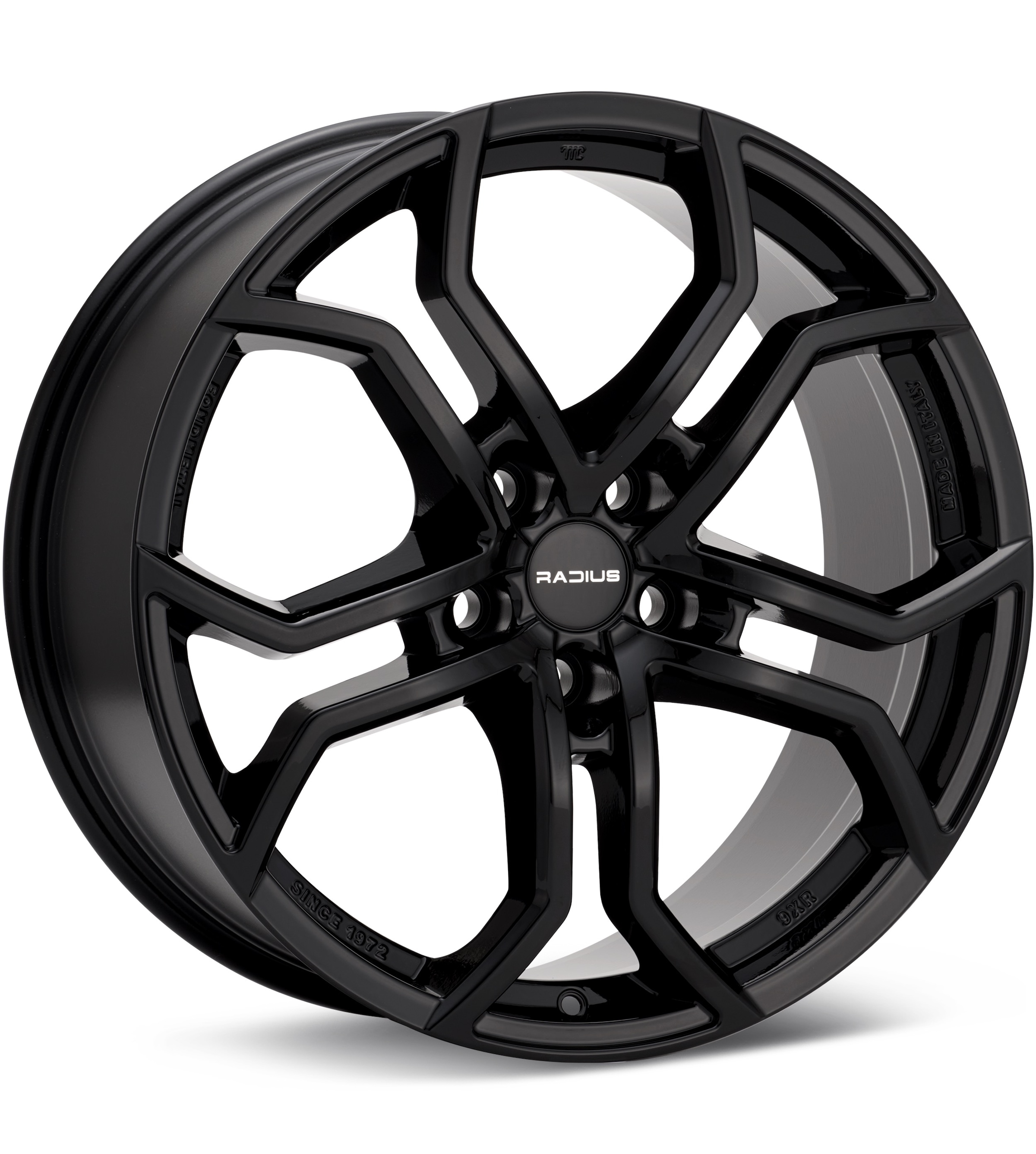 RADIUS WI35 Gloss Black Wheels 20 In 20x9 +40 WI35090512040GB