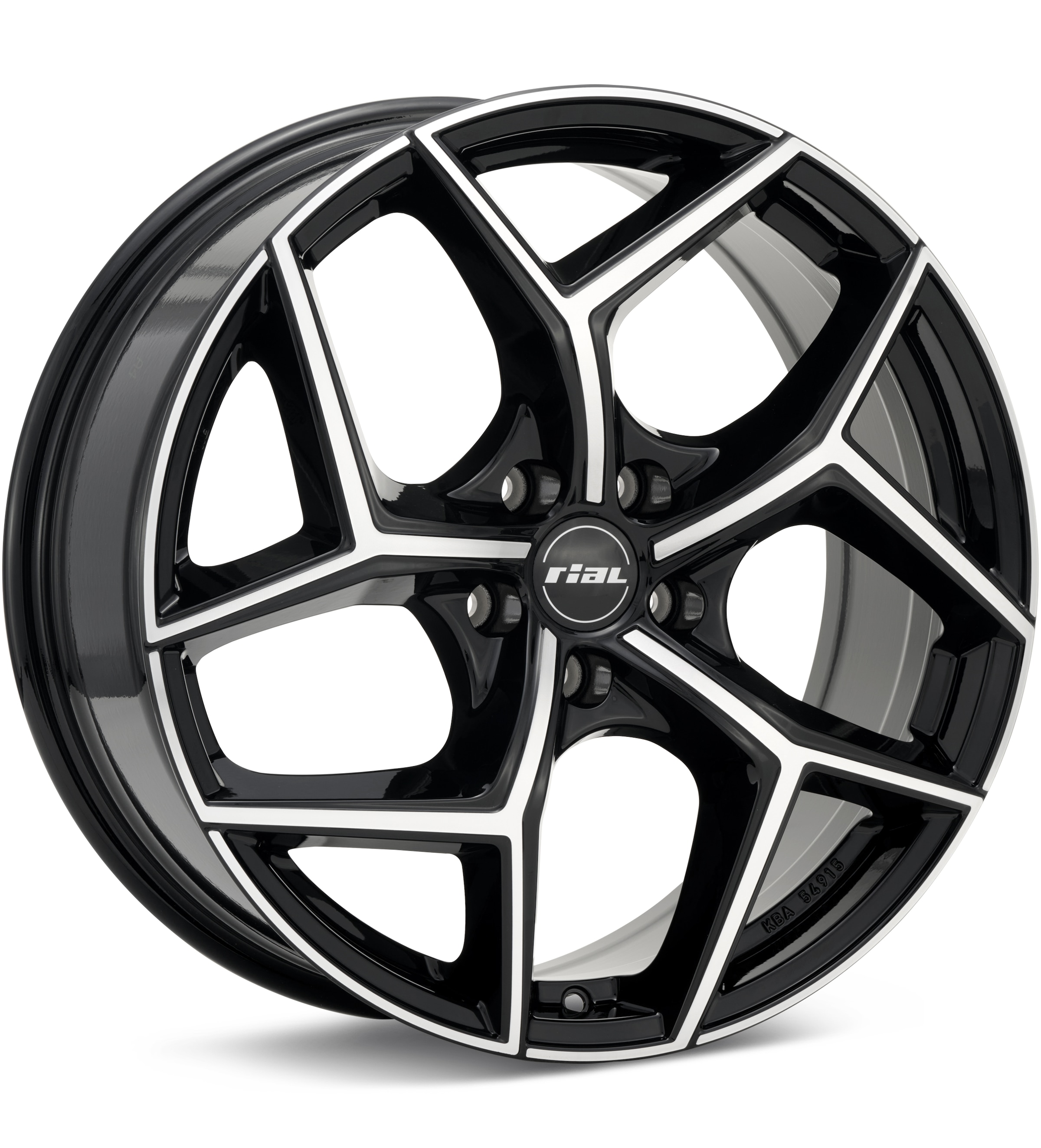 Rial Salento Machined W/Gloss Black Accent Wheels 19 In 19x8 +40 SAL80940B63-1