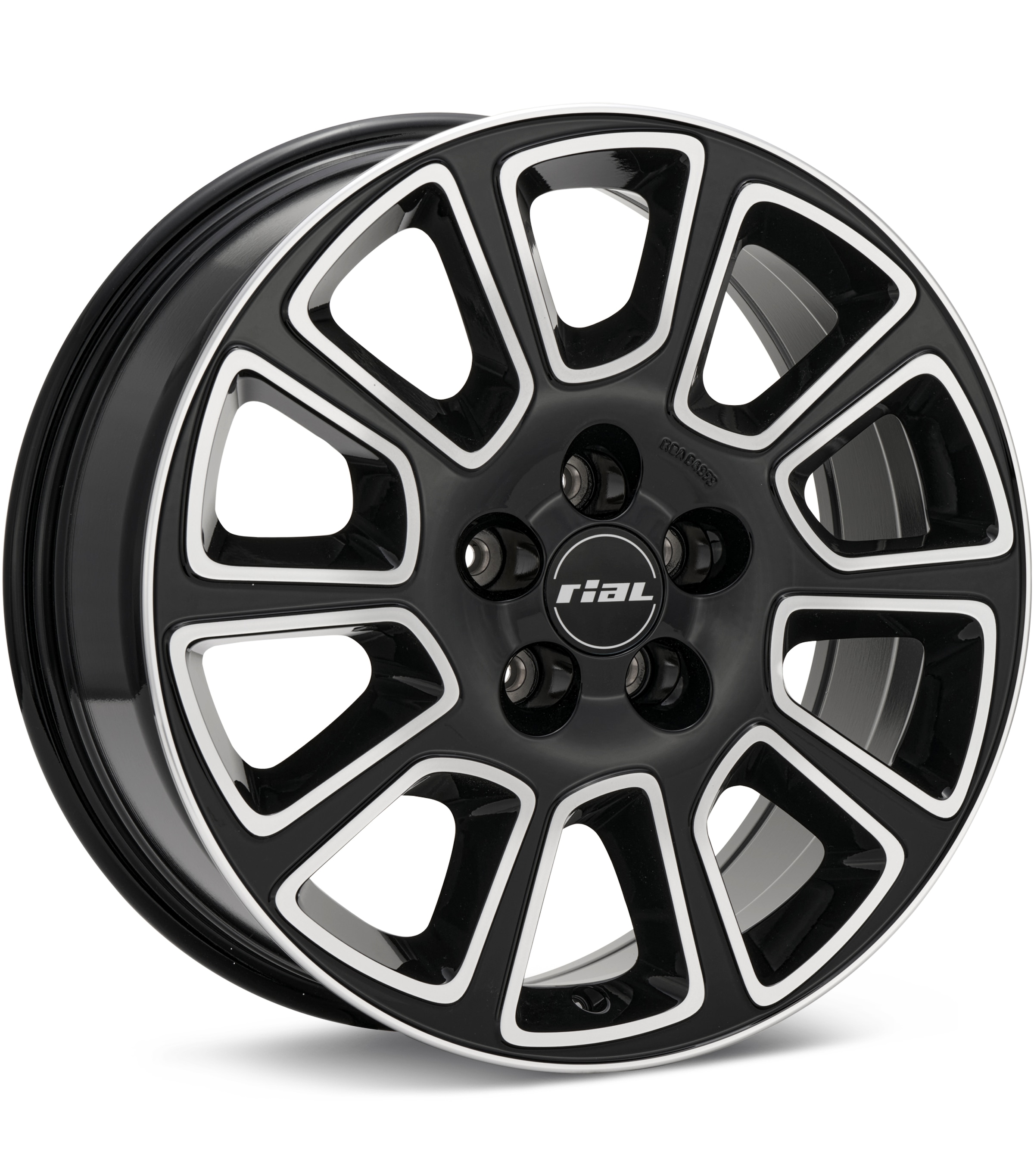 Rial Transporter 2 Machined W/Gloss Black Accent Wheels 16 In 16x6.5 +54 TP2-65654M93-1