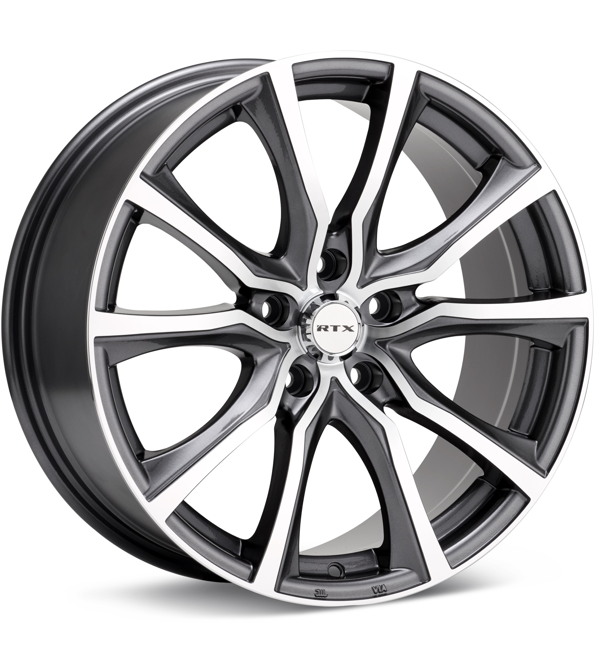 RTX Wheels Contour Machined W/Gunmetal Accent Wheels 16 In 16x7 +40 081625