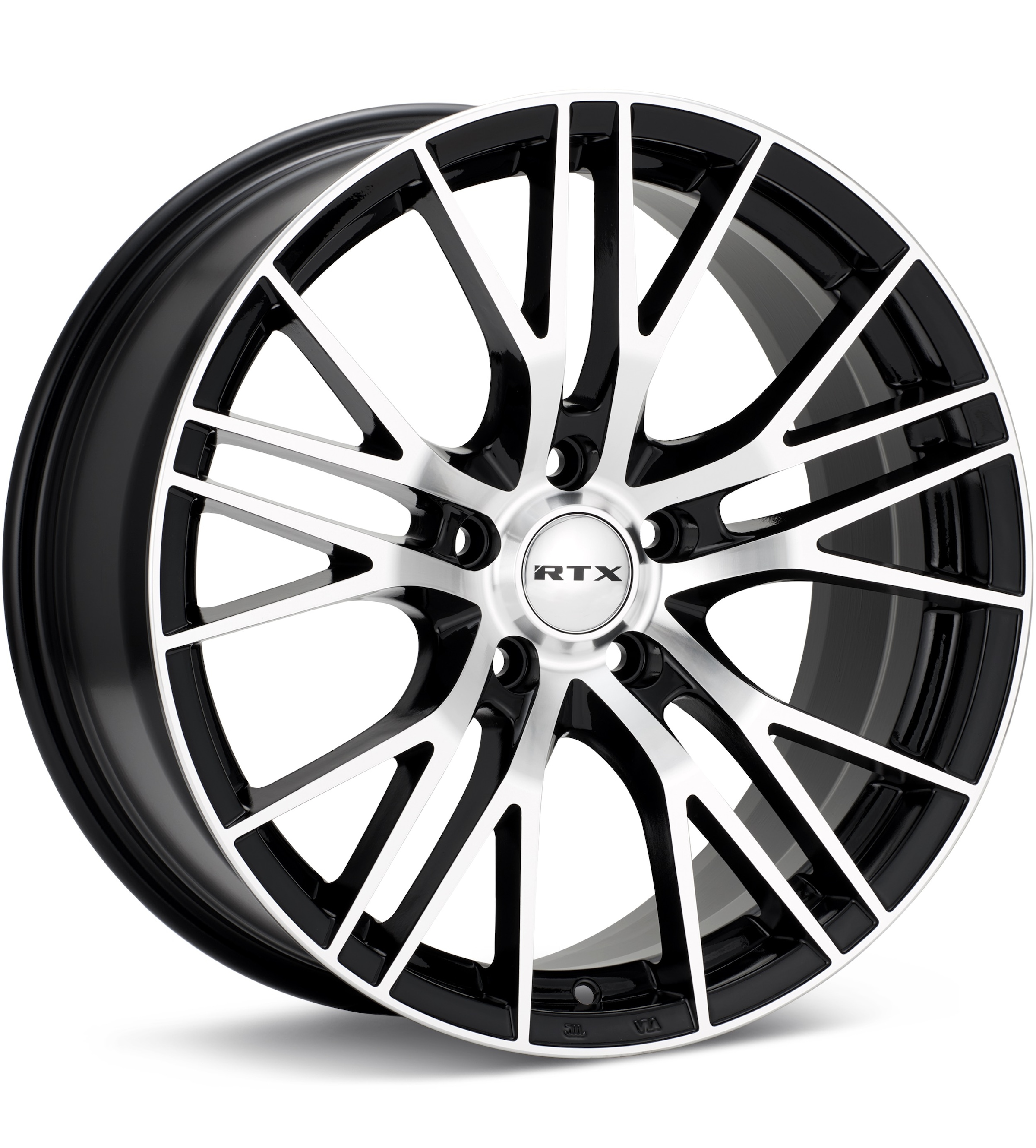 RTX Wheels Vertex Machined W/Gloss Black Accent Wheels 17 In 17x7.5 +38 082294