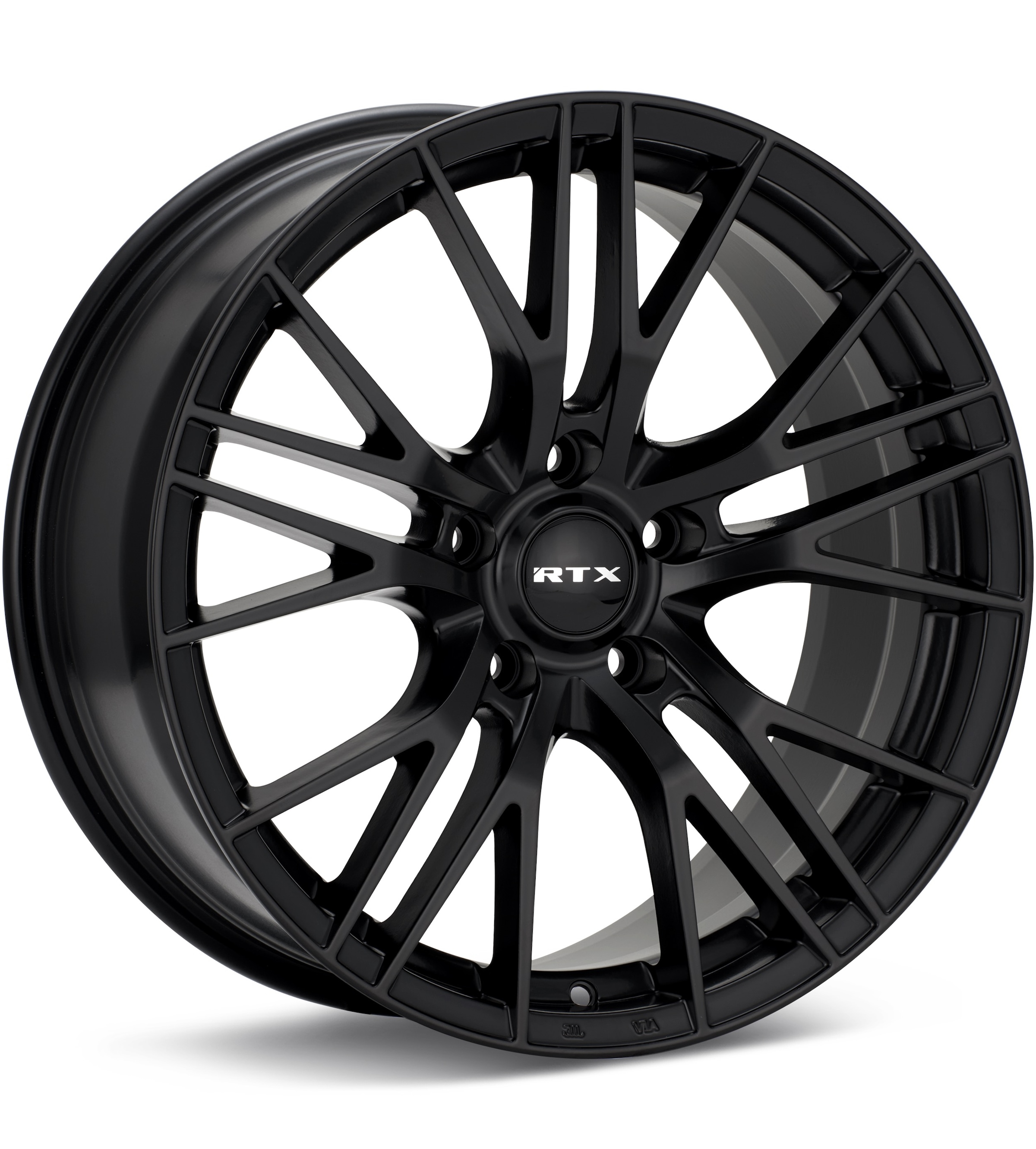 RTX Wheels Vertex Satin Black Wheels 18 In 18x8 +35 082057