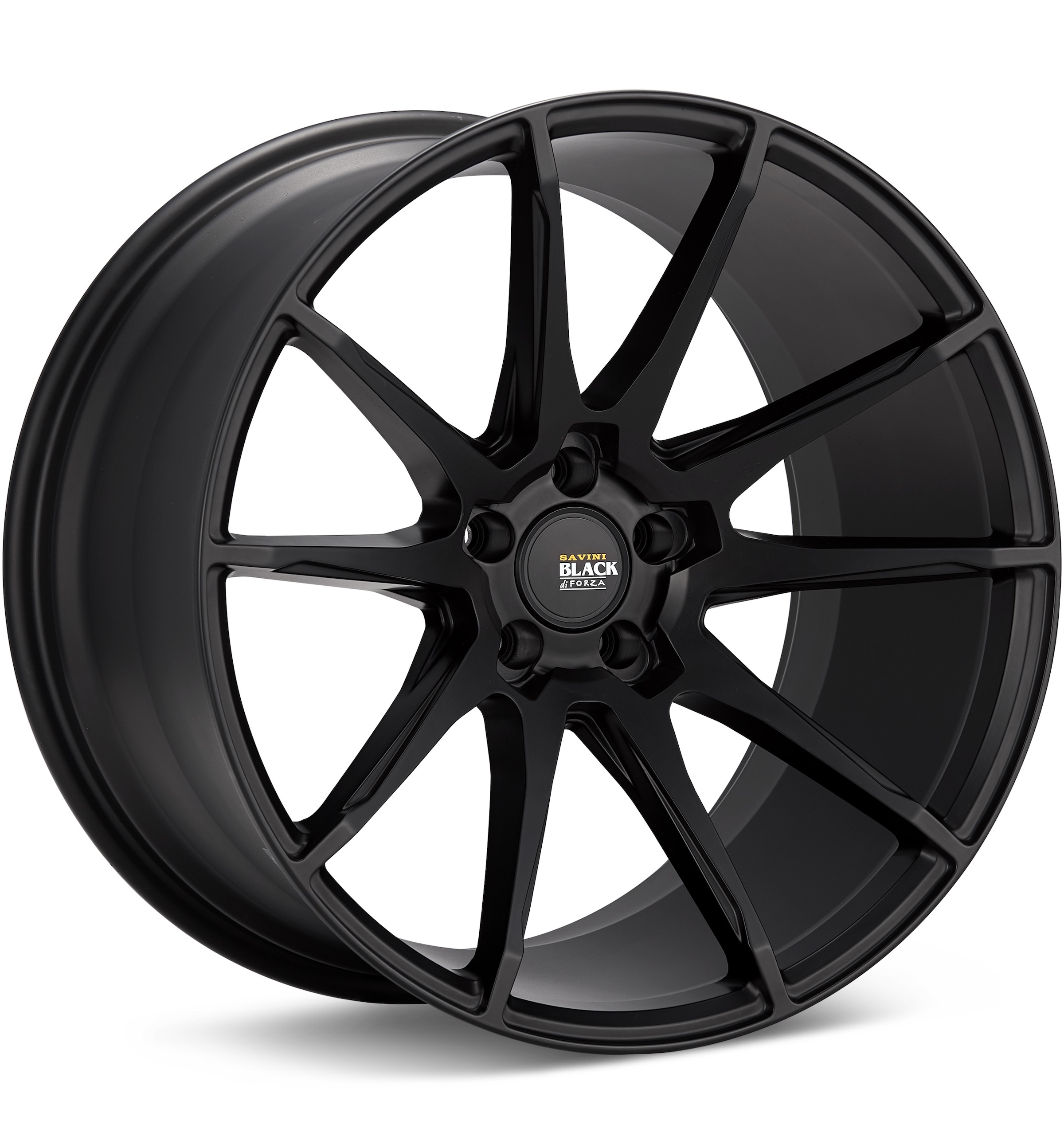 Savini Black Di Forza BM12 Black Wheels 20 In 20x10 +45 BM1220100512B4579