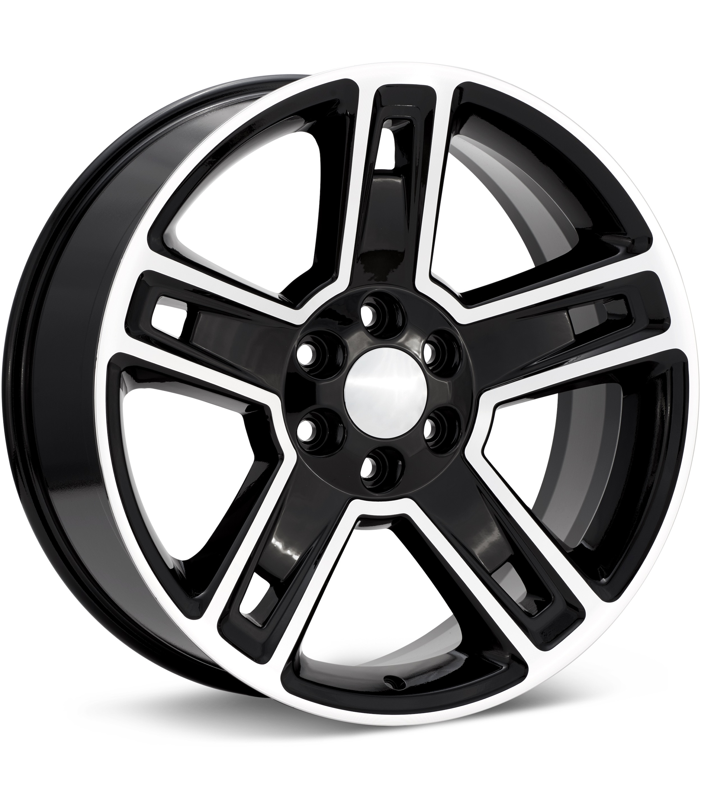 Sport Muscle SM34 Machined W/Black Accent Wheels 22 In 22x9 +24 34290246507