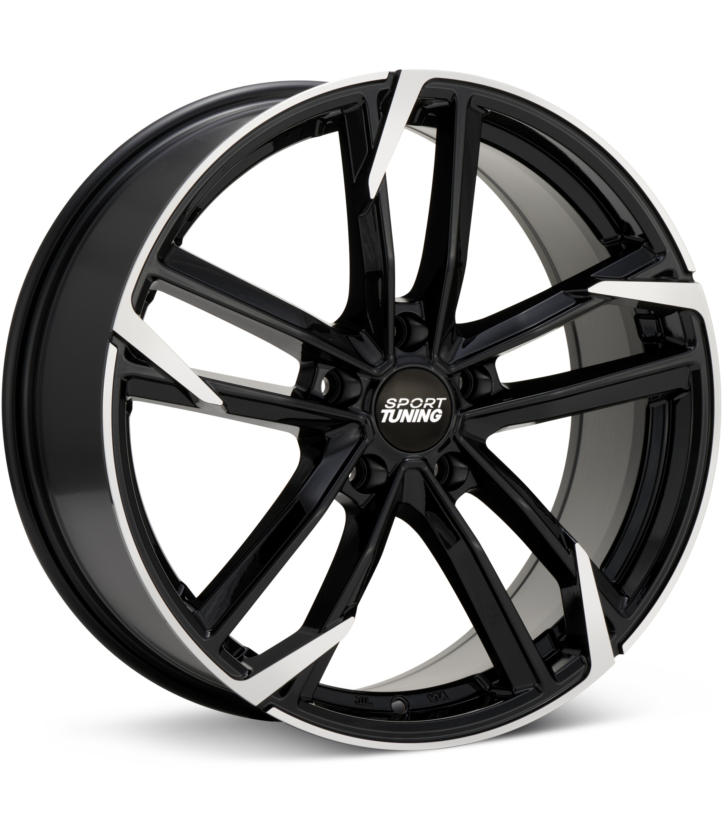 Sport Tuning ST15 Machined W/Black Accent Wheels 17 In 17x7.5 +35 ST15775355112BMF