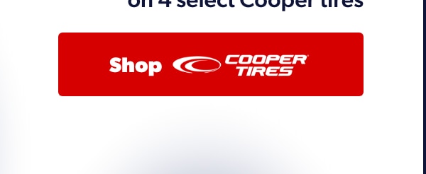 Save $80 Instantly on 4 Select Cooper Tires
