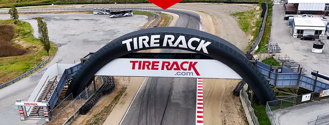 Tire Rack is the title sponsor of the historic Tire Bridge between turns 3 and 4 at WeatherTech Raceway Laguna Seca.