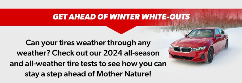 Check out our 2024 all-season and all-weather tire tests.