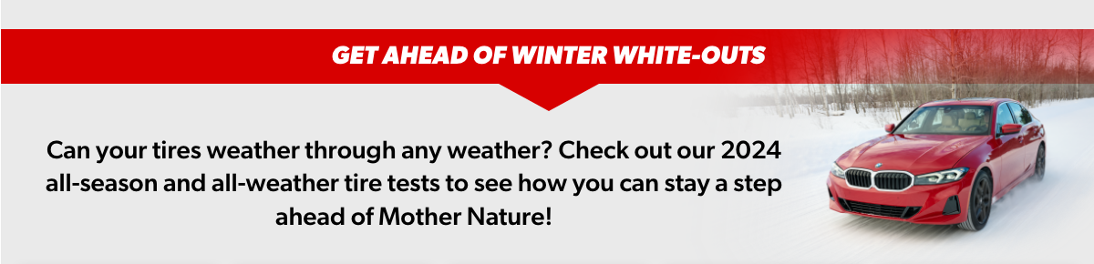 Check out our 2024 all-season and all-weather tire tests.