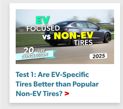 Are EV-Specific Tires Better than Popular Non-EV Tires? – 2025 Test 1