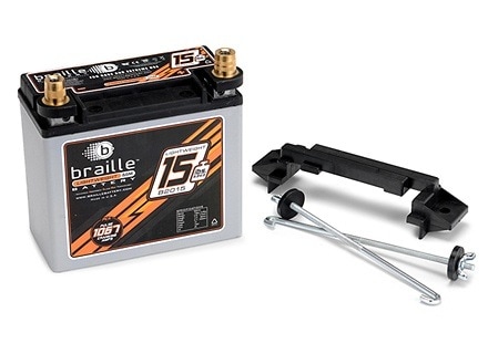 Braille Lightweight Racing Battery (Standard Case w/Mount) 15 lbs.