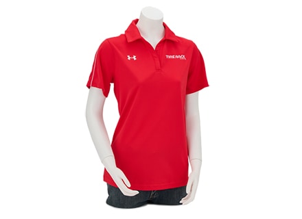 Tire Rack Under Armour Tech Ladies Polo Red