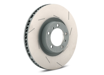 SHW Performance Cast Iron Monobloc Slotted Rotor