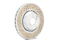 SHW Performance Lightweight Pin-Drive Drilled-Slotted Rotor