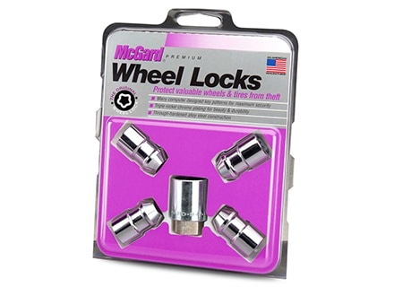 McGard 24132 Chrome Cone Seat Wheel Lock Set 7/16"-20