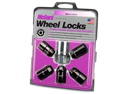 McGard 24548 Chrome/Black Cone Seat Wheel Lock Set 1/2"-20