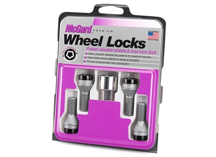 McGard 27178 Chrome/Black Bolt Style Cone Seat Lock Set M12x1.5