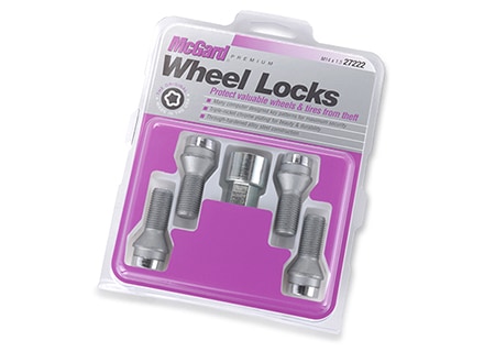 McGard 27222 Chrome Bolt Style Cone Seat Wheel Lock Set M14x1.5