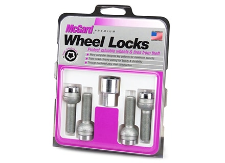 McGard 28172 Chrome Bolt Style Radius Seat Lock Bolt Set M12x1.5