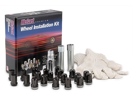 McGard 65554BKT Black SplineDrive 5 Lug Wheel Install Kit M12x1.25